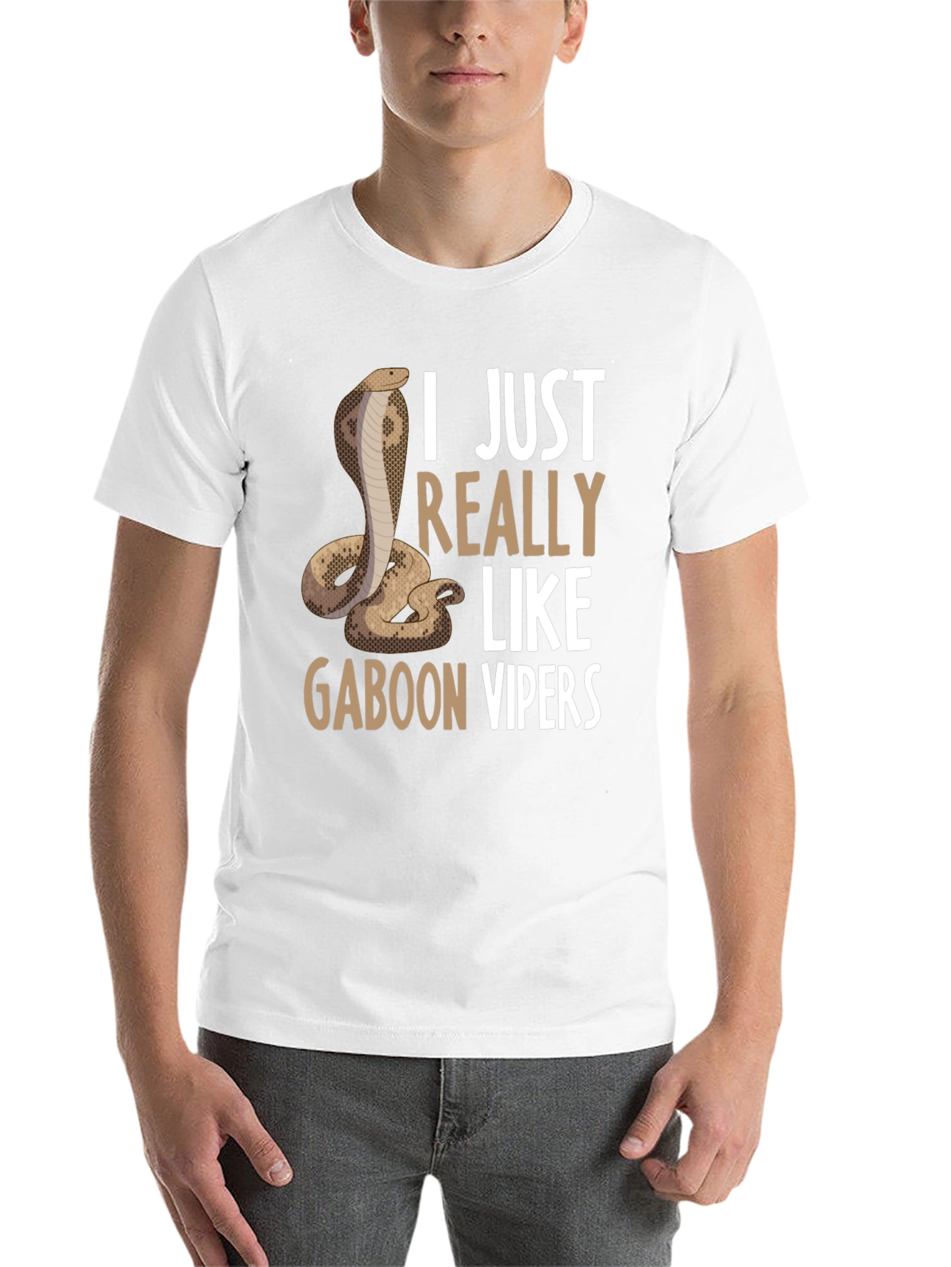 Black Gaboon Viper T-Shirt view 14