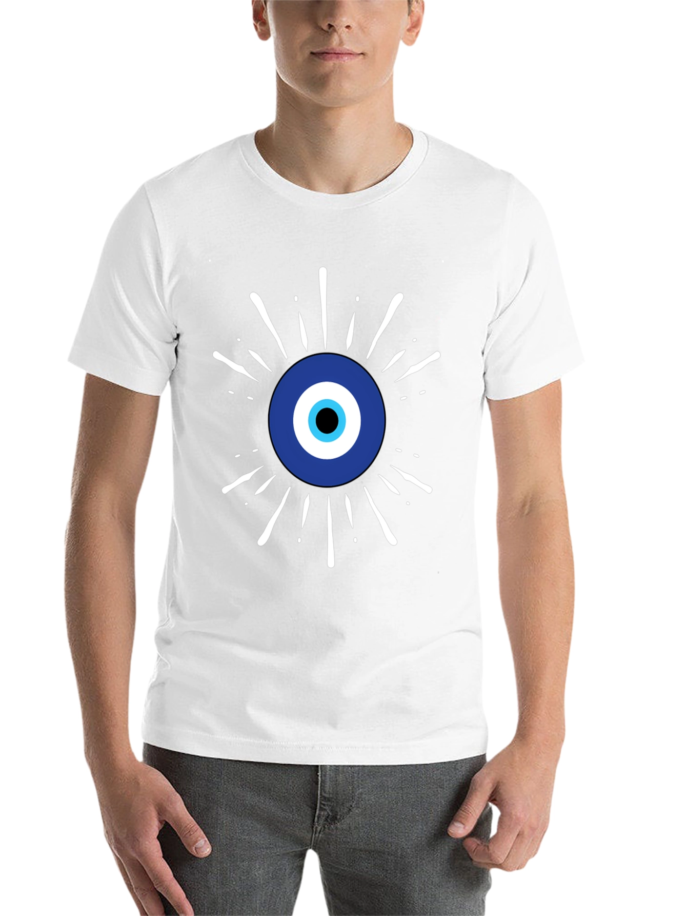 Black Evil Eye Graphic Tee - Stylish Protection view 14