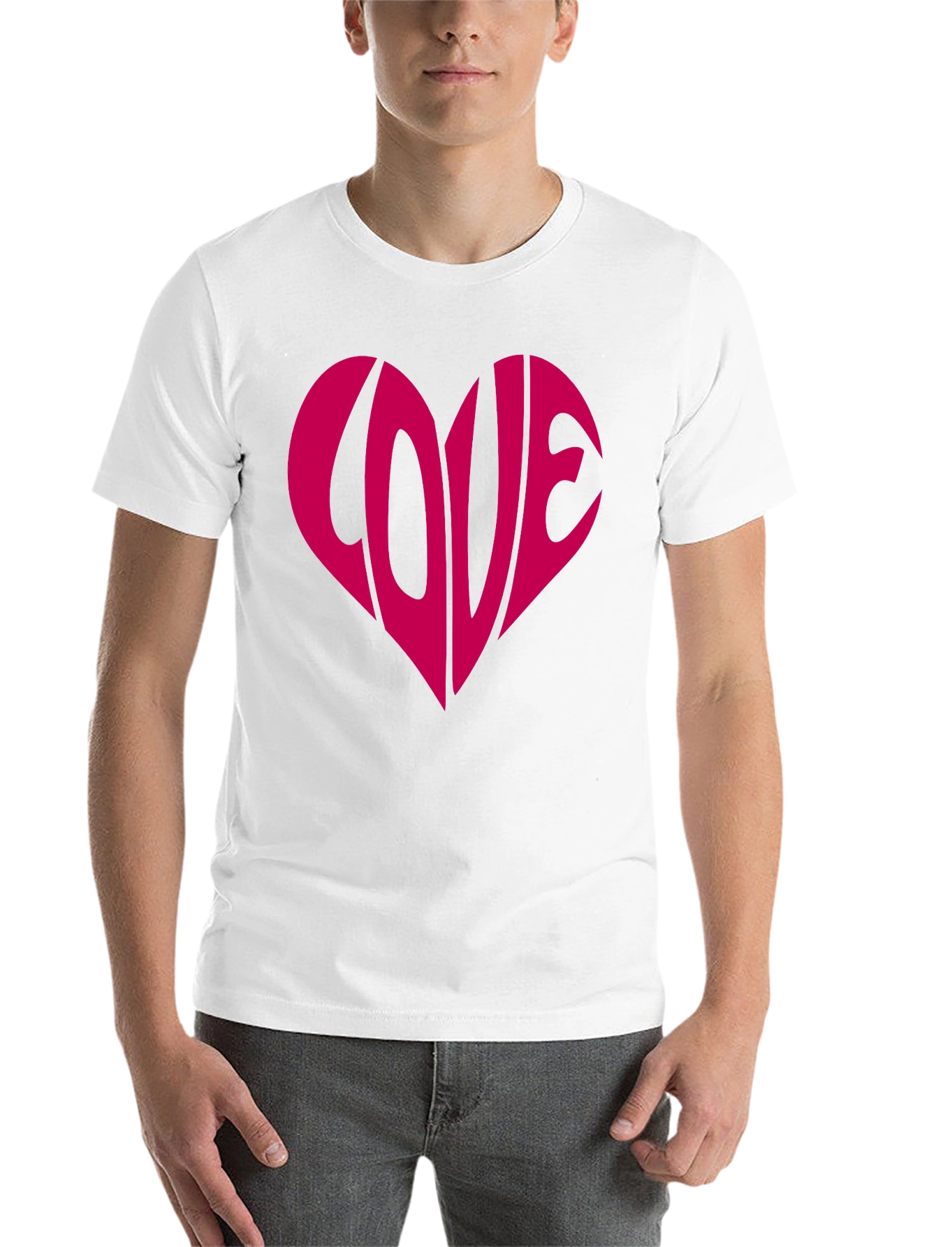 Black Love Heart Graphic Tee - Stylish Black T-Shirt view 14