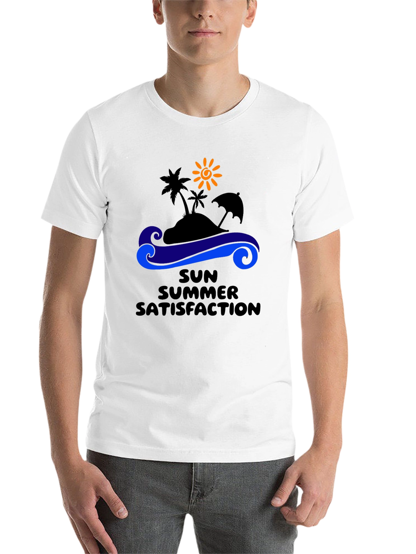 Black Summer Satisfaction Black Graphic T-Shirt view 14