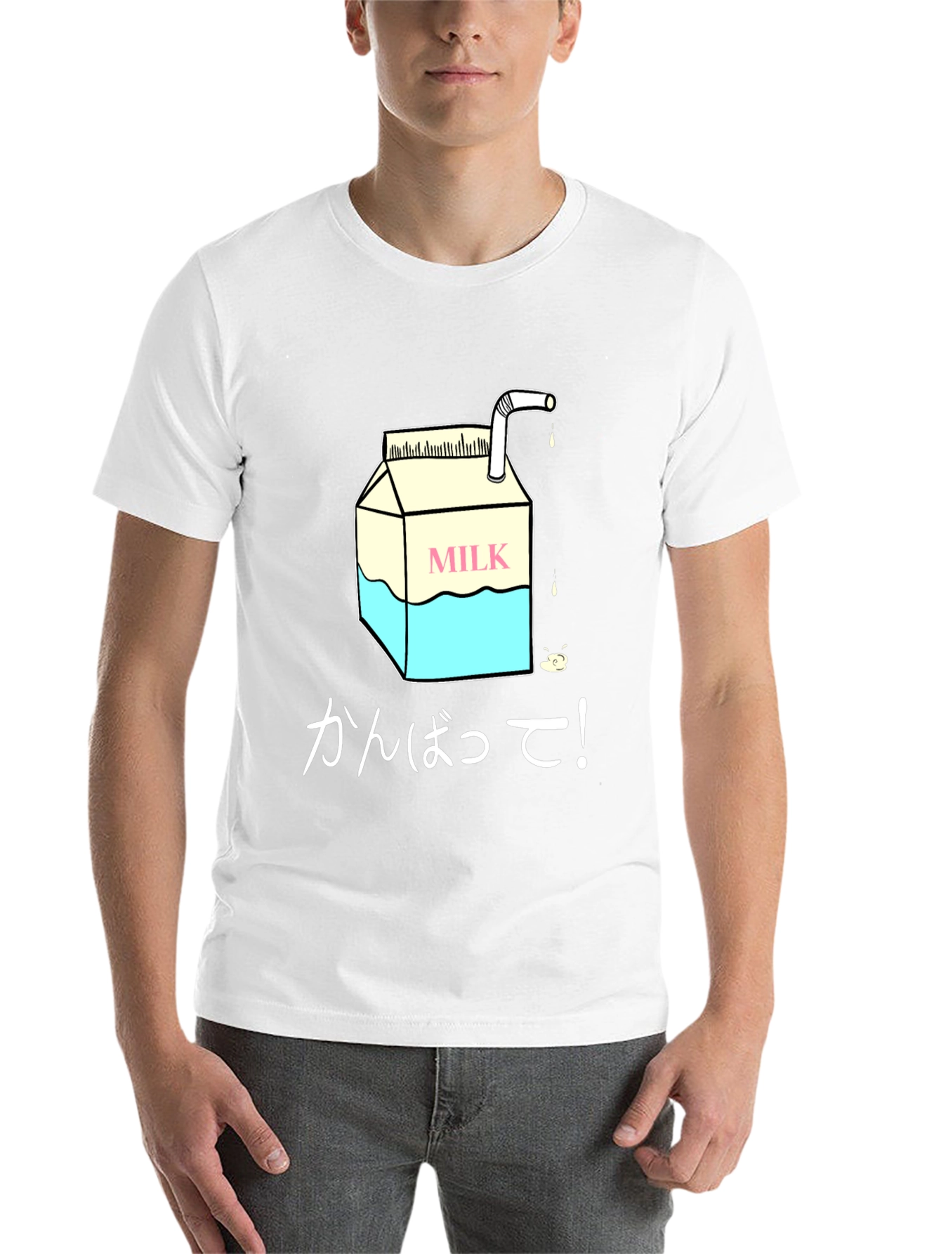 Black Milk Carton Graphic Tee - Japanese Text Design view 14