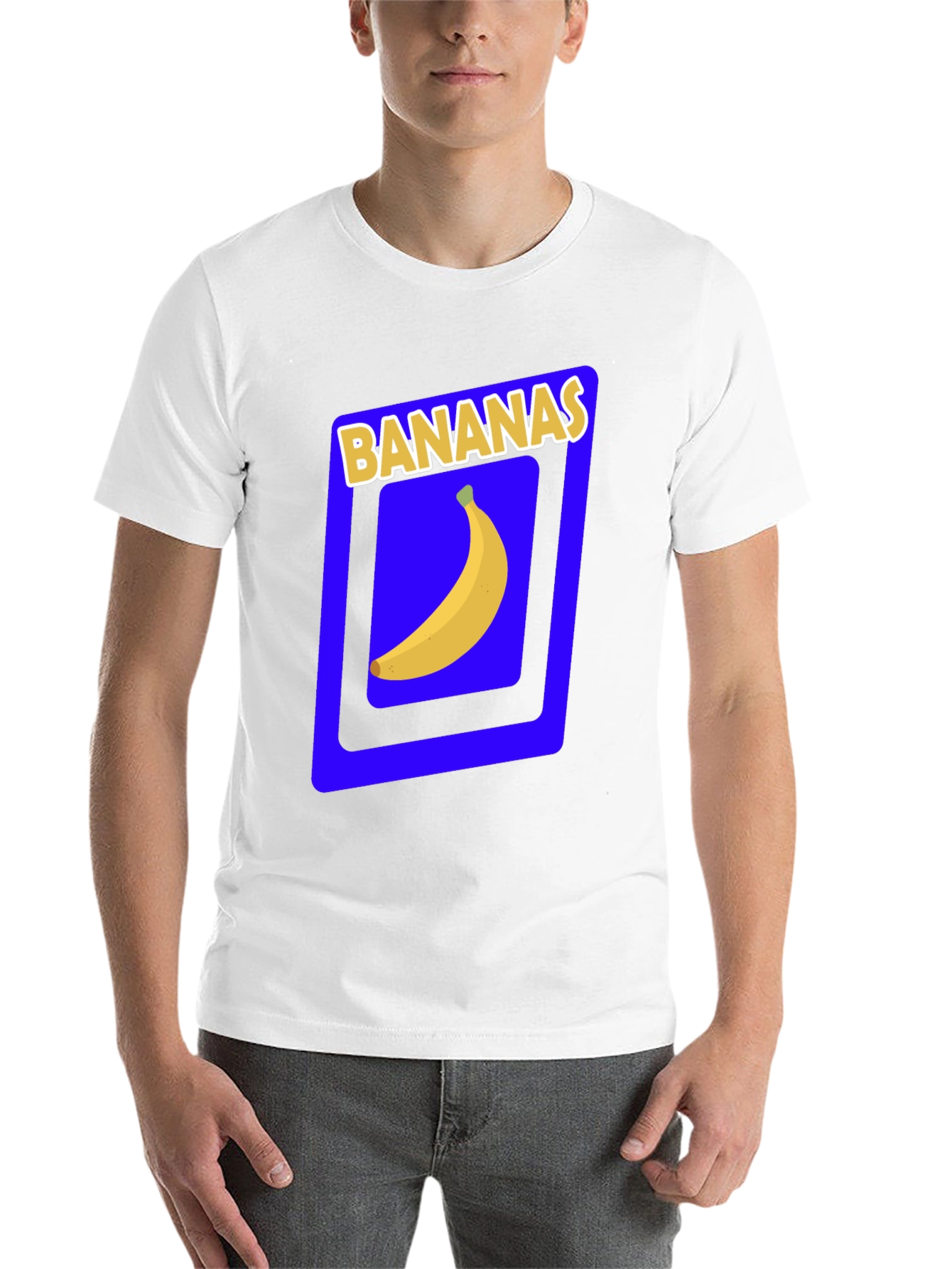 Black Banana Graphic Tee - Novelty Fruit T-Shirt view 14