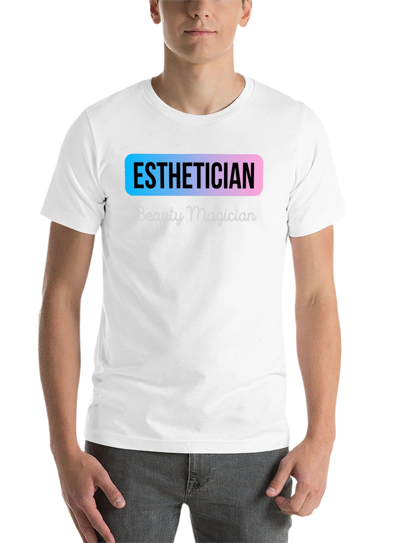Black Esthetician Beauty Magician T-Shirt - Unisex view 14