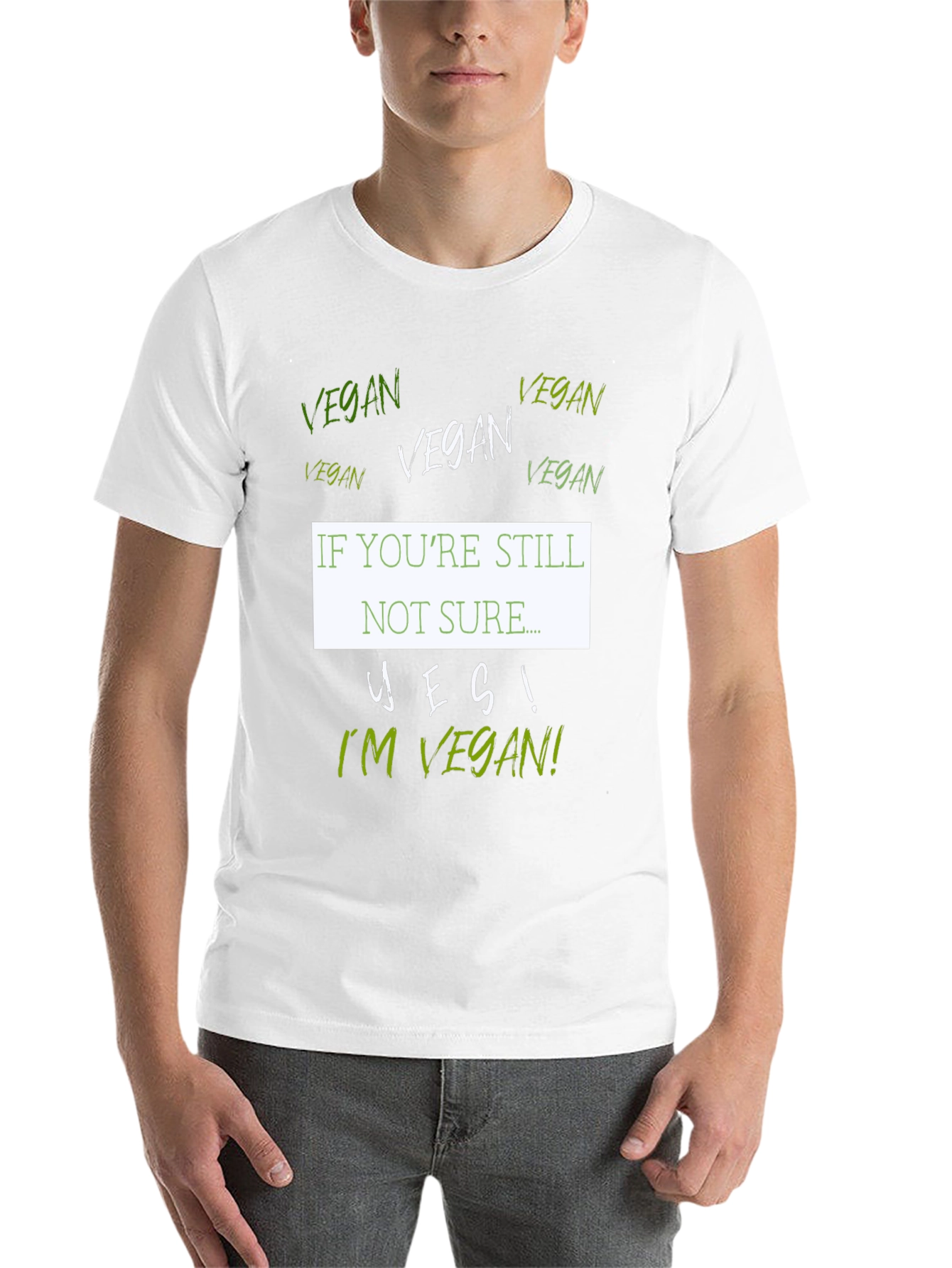 Black Vegan T-Shirt - "If You're Still Not Sure..." view 14