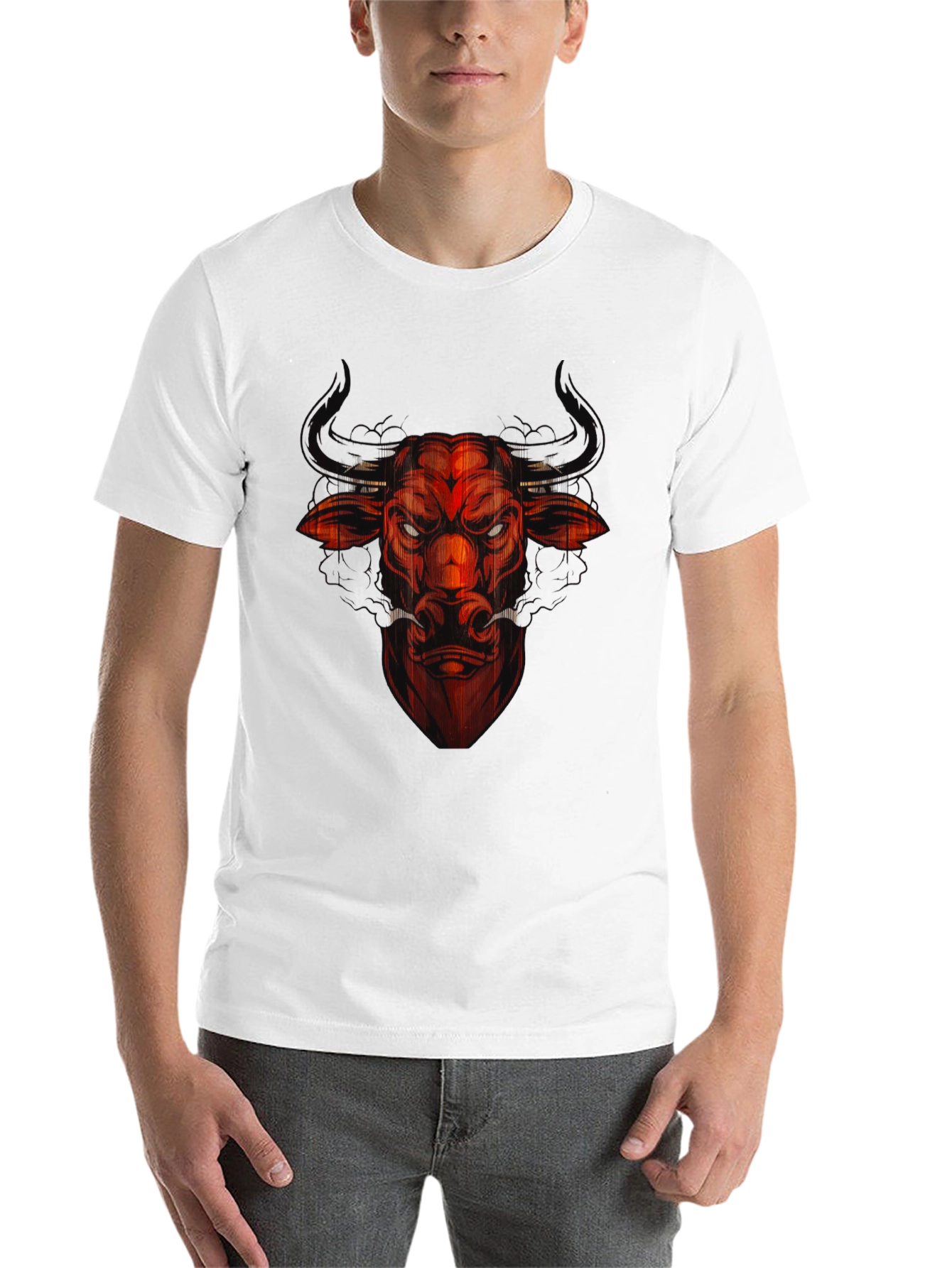 Black Red Bull Graphic Tee - Men's Black T-Shirt view 14