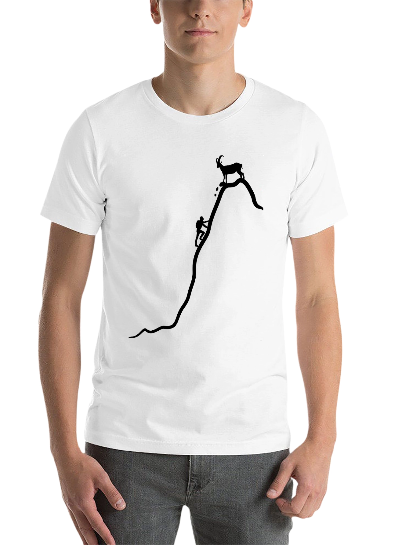 Black Black Mountain Climber Graphic Tee view 14
