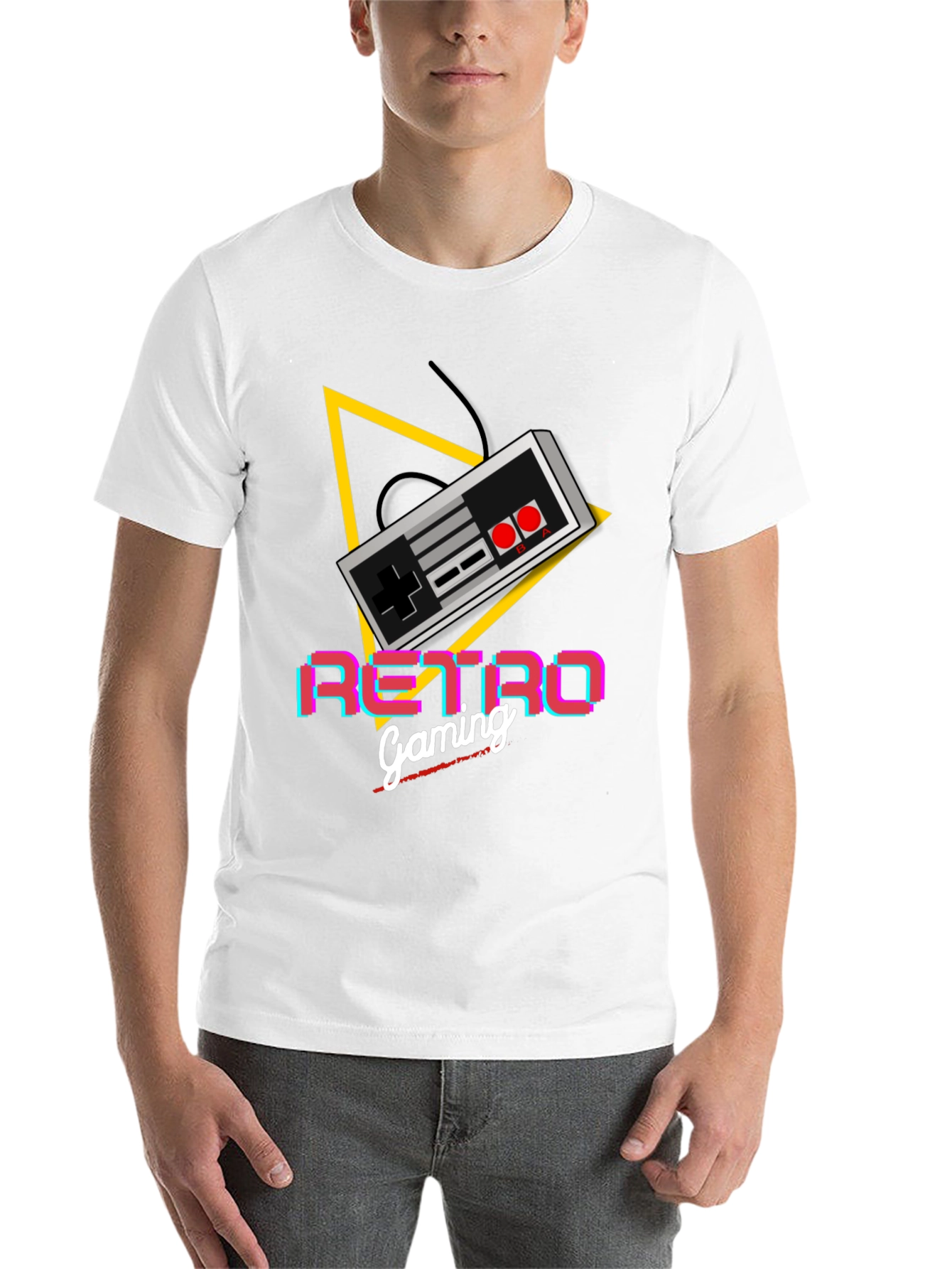 Black Retro Gaming T-Shirt view 14
