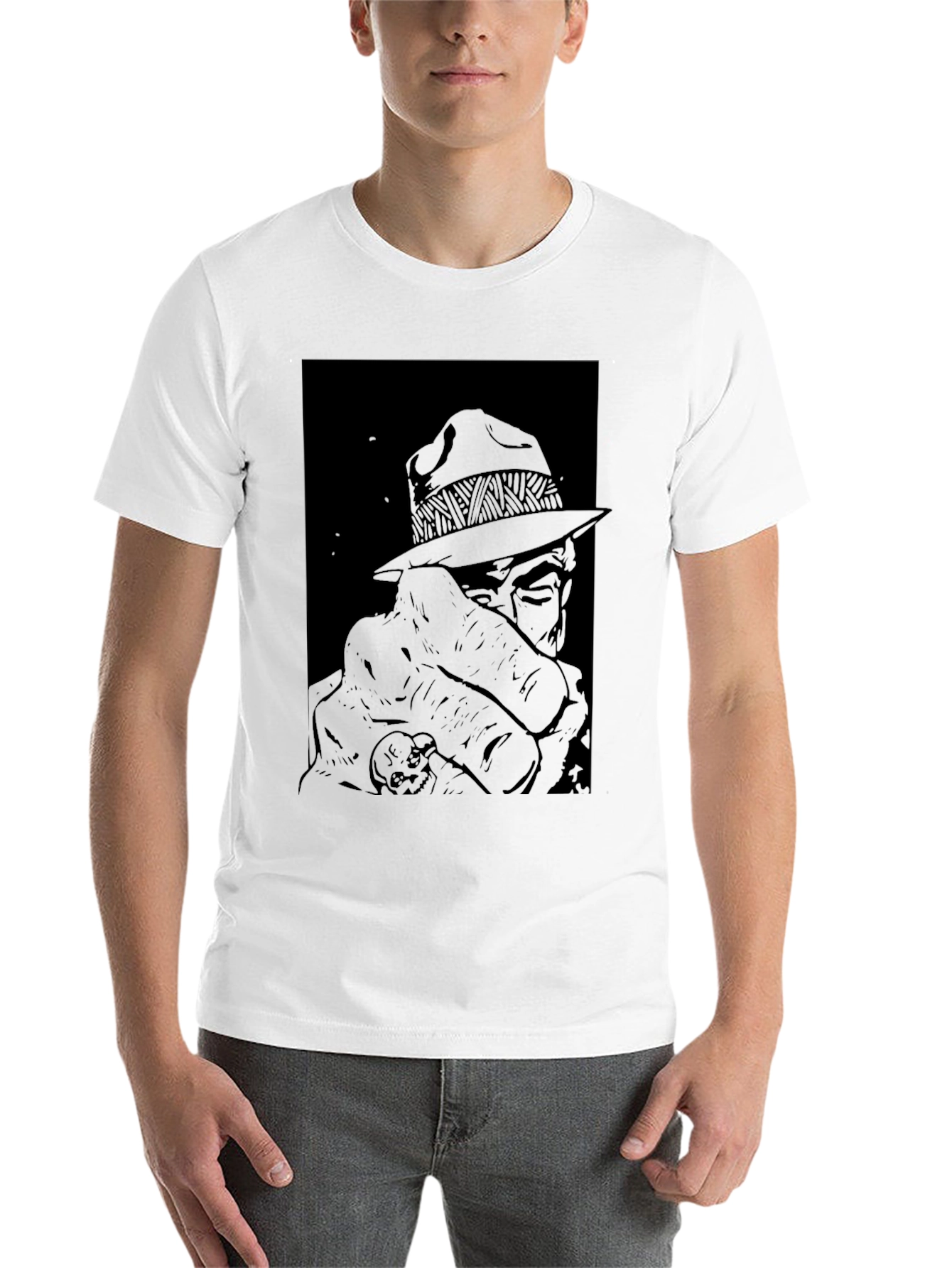 Black Retro Detective Graphic Tee - Classic Cool view 14