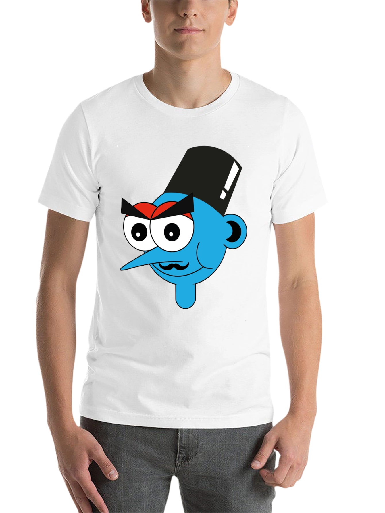 Black Cartoon Character Graphic Black T-Shirt view 14