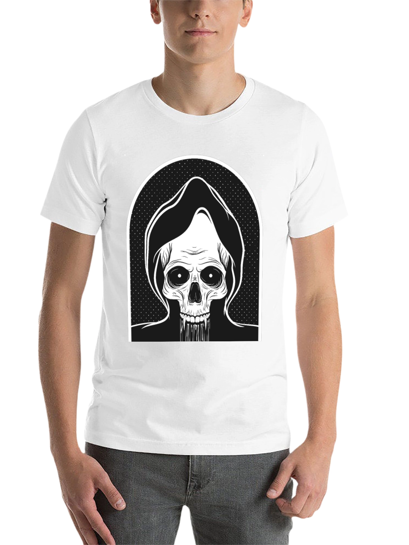 Black Grim Reaper Graphic Tee - Black view 14