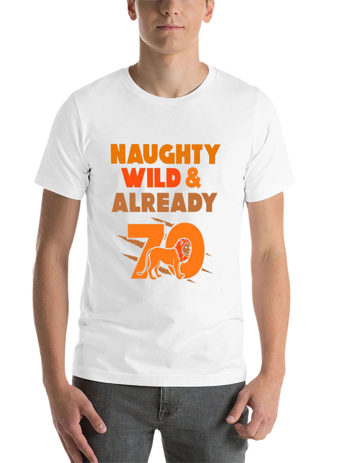 Black Naughty Wild & Already 70 T-Shirt Lion Graphic Tee view 14