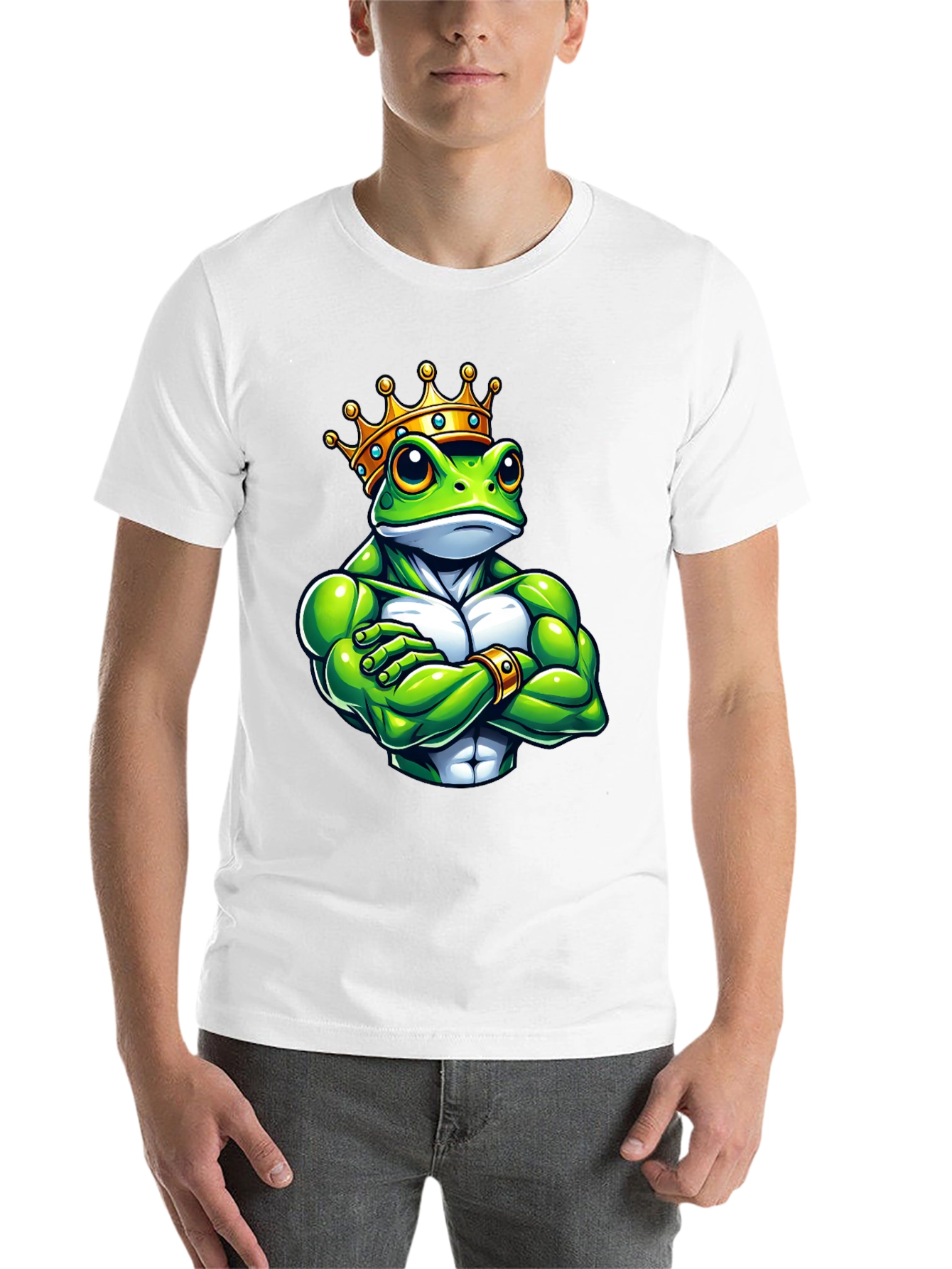 Black Frog King Graphic Tee - Black T-Shirt view 14