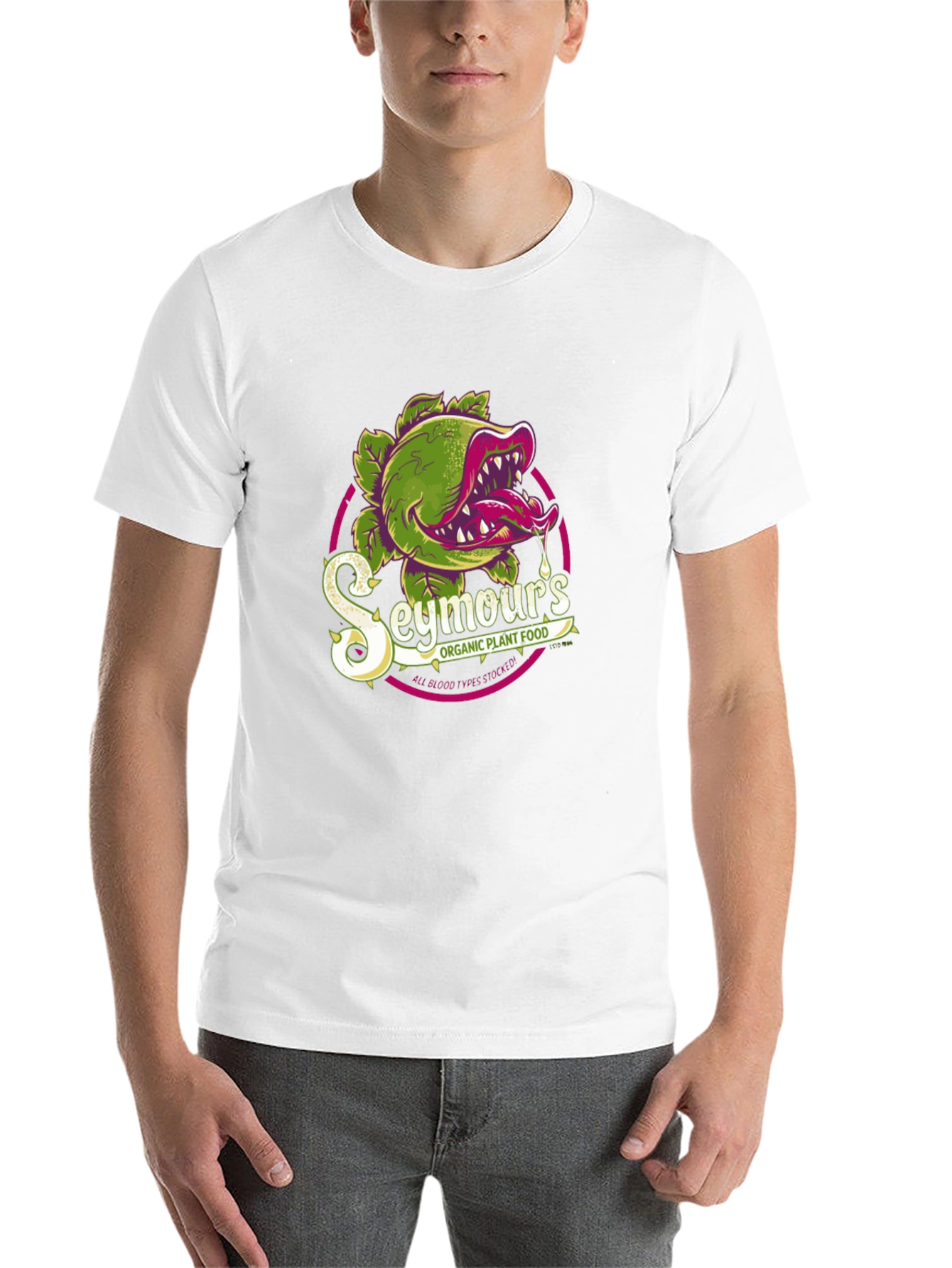 Black Seymour's Organic Plant Food Graphic T-Shirt view 14