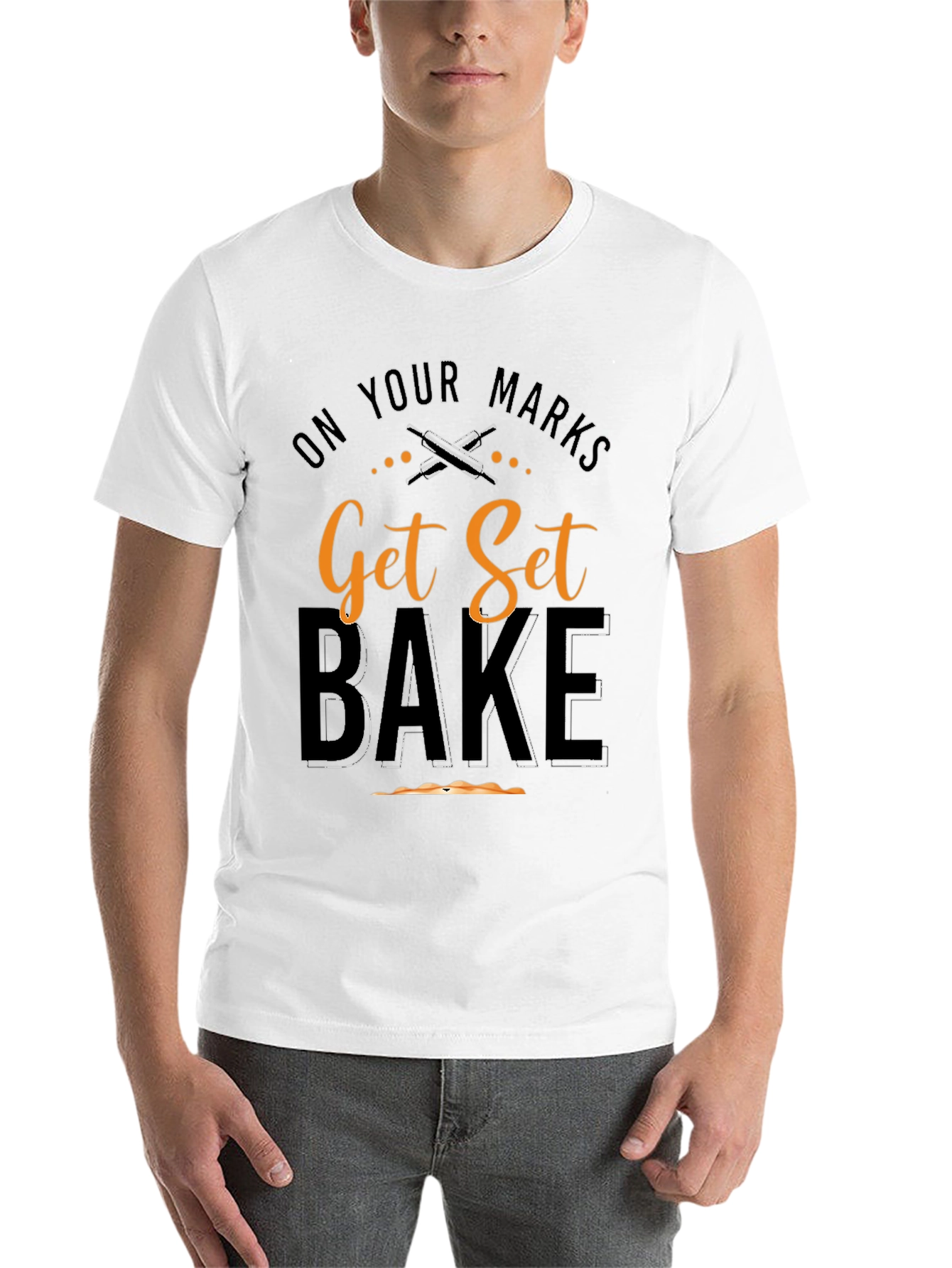 Black Get Set Bake Black T-Shirt view 14
