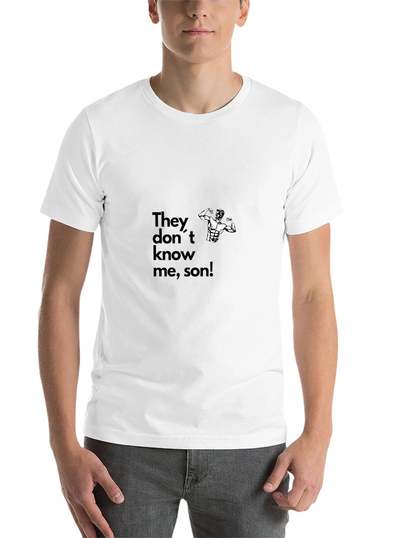 Black They Don't Know Me Son Graphic Tee view 14