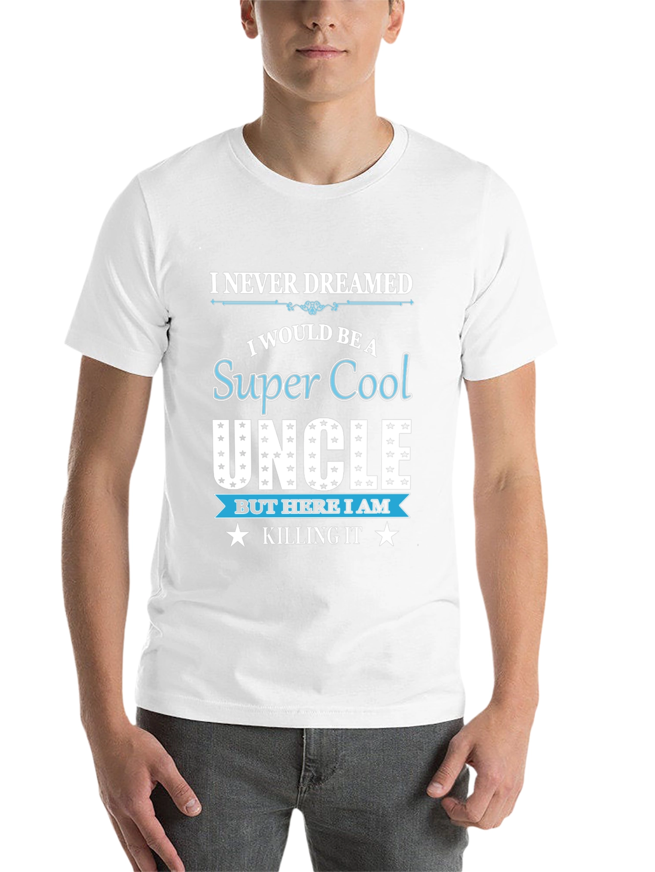 Black Super Cool Uncle T-Shirt view 14