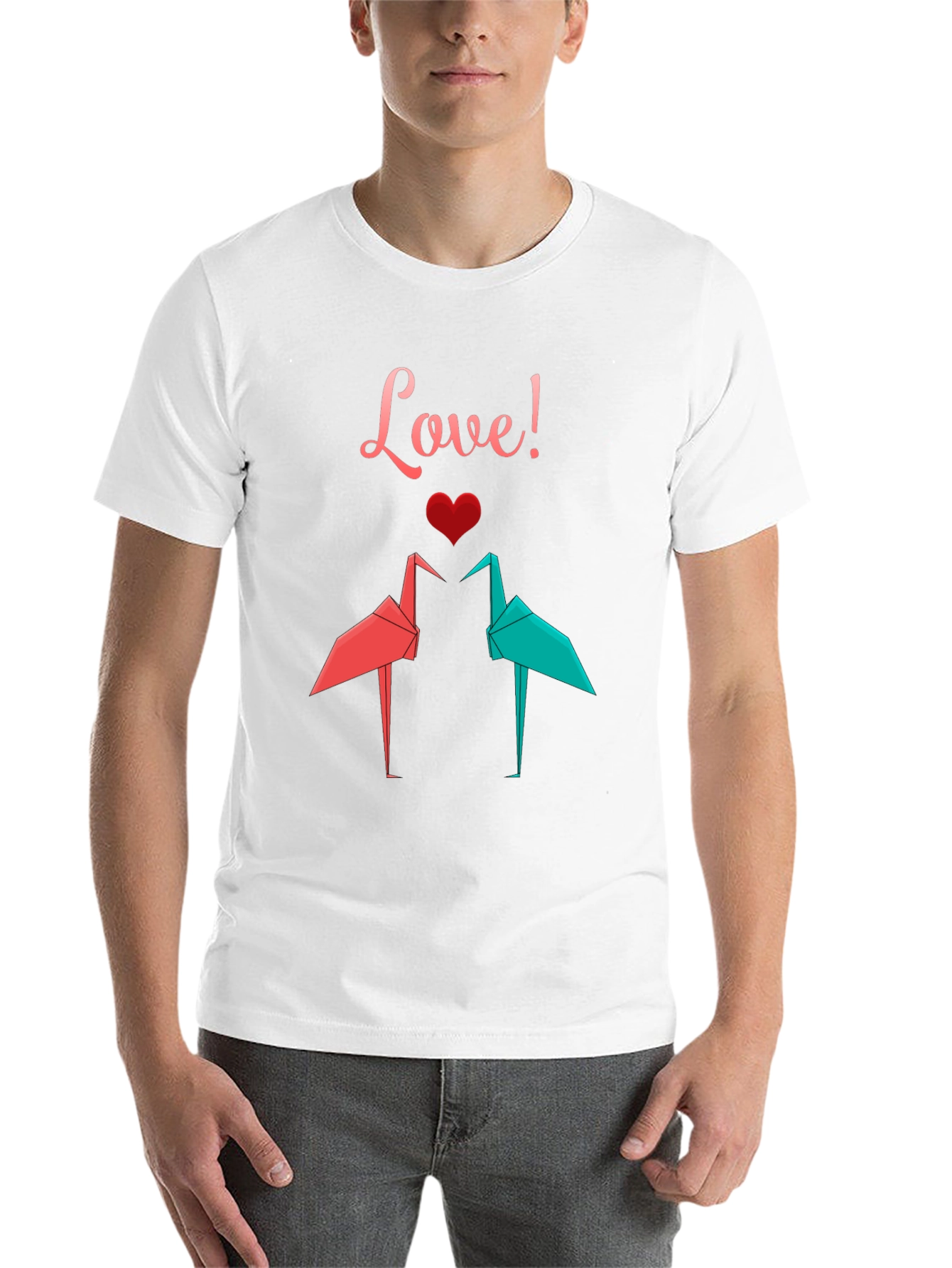 Love Origami Crane T-Shirt - 14
