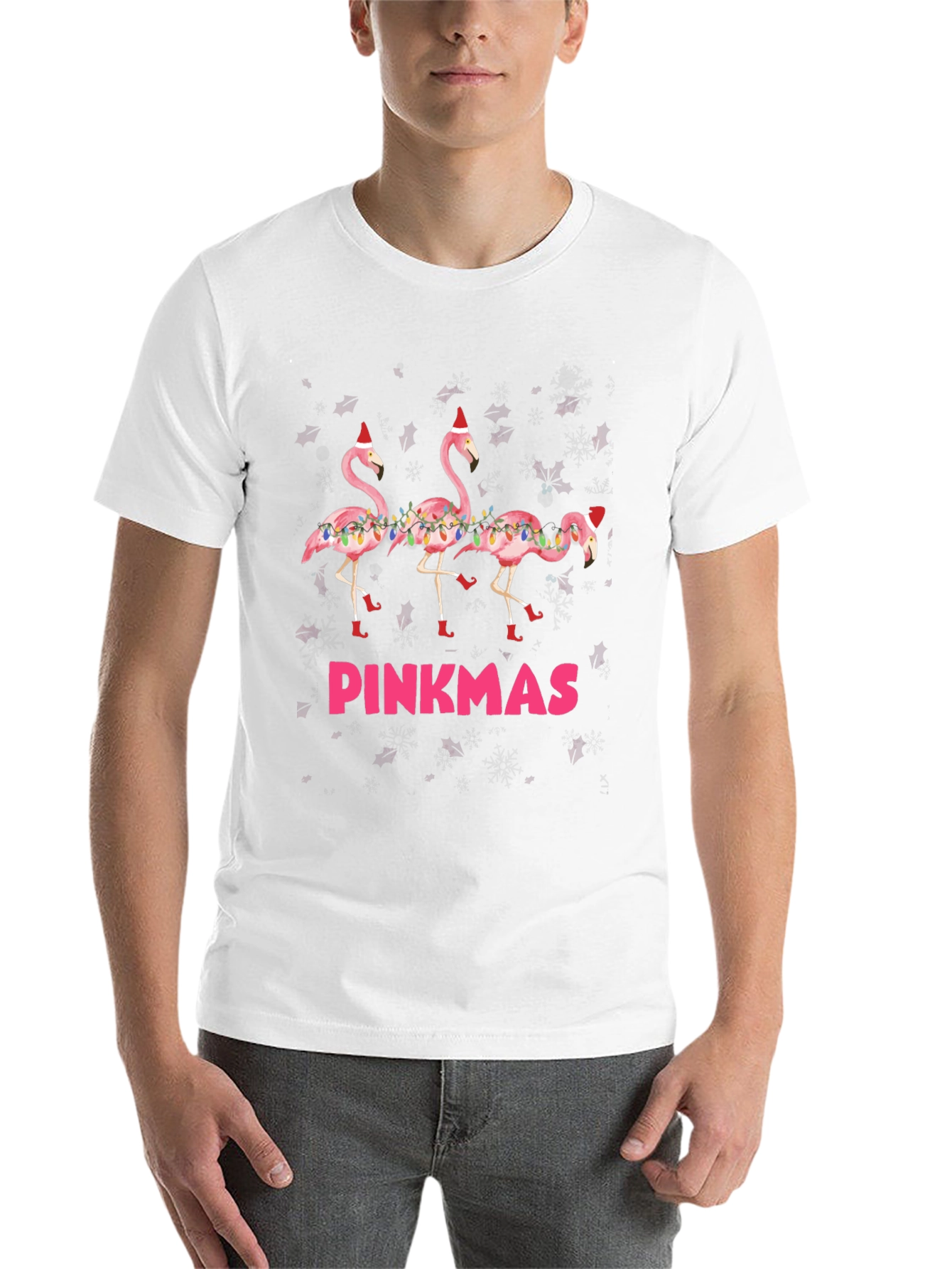 Black Pinkmas Flamingo T-Shirt view 14