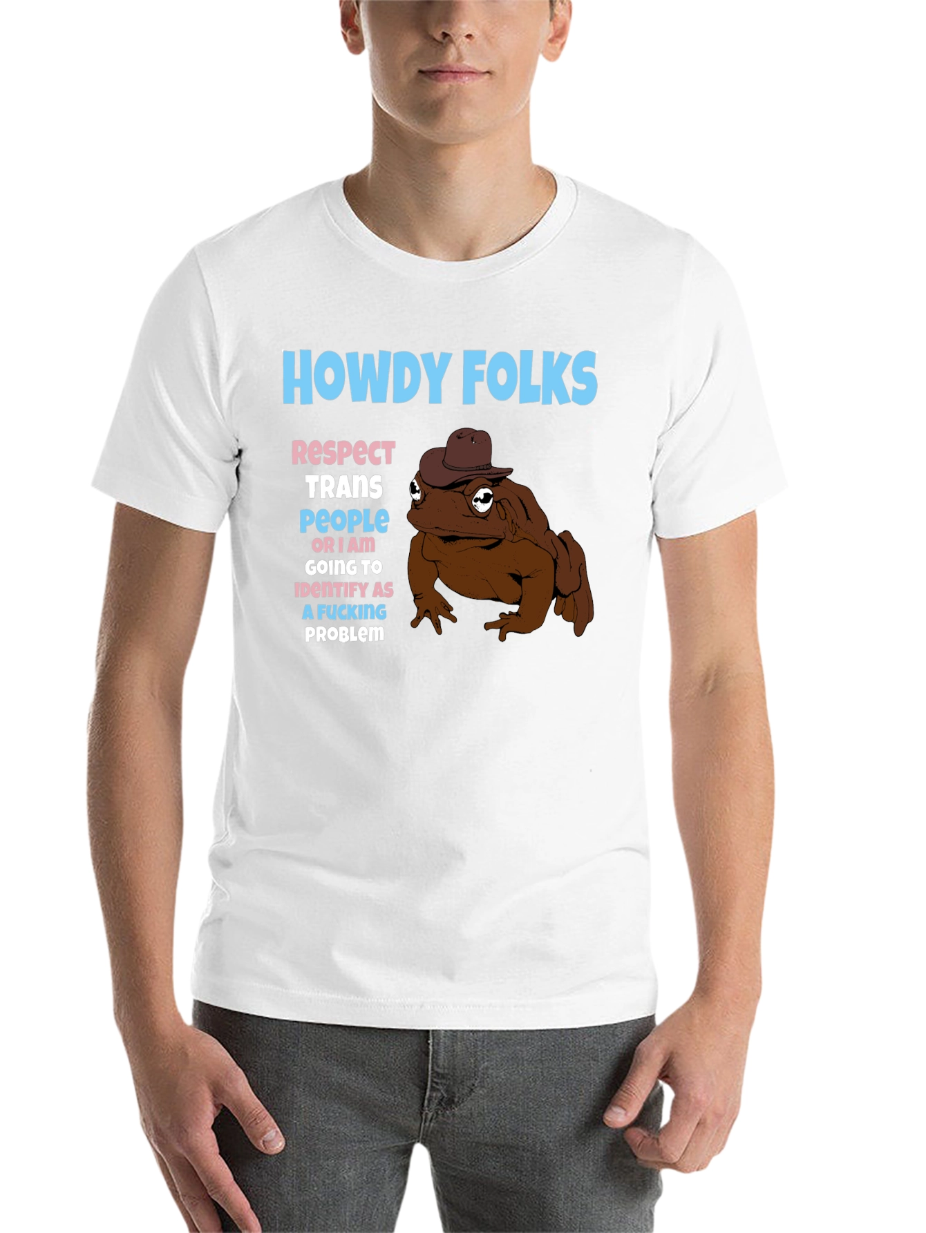 Black Howdy Folks Frog Graphic Tee view 14