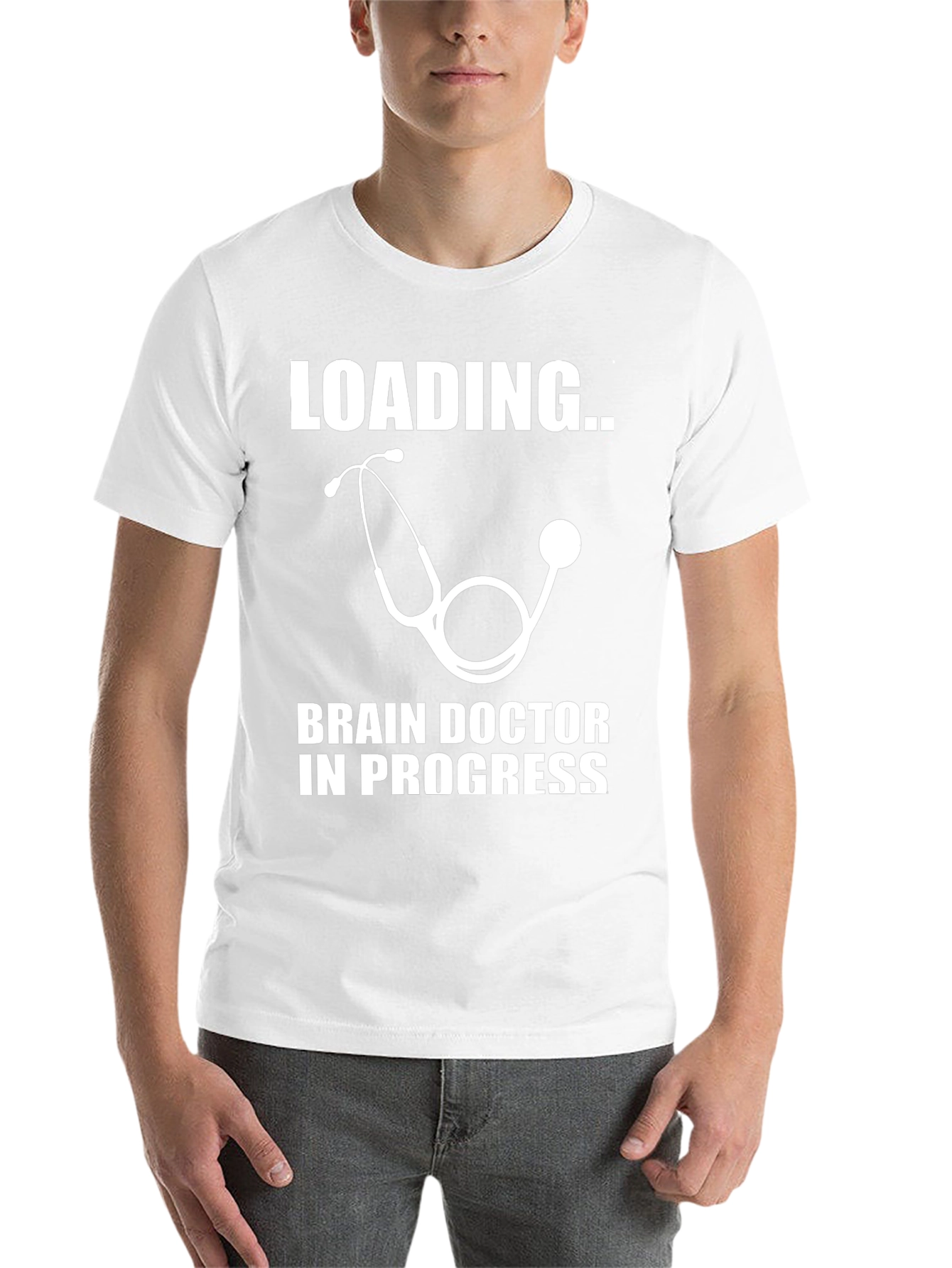 Black Brain Doctor In Progress Tee view 14