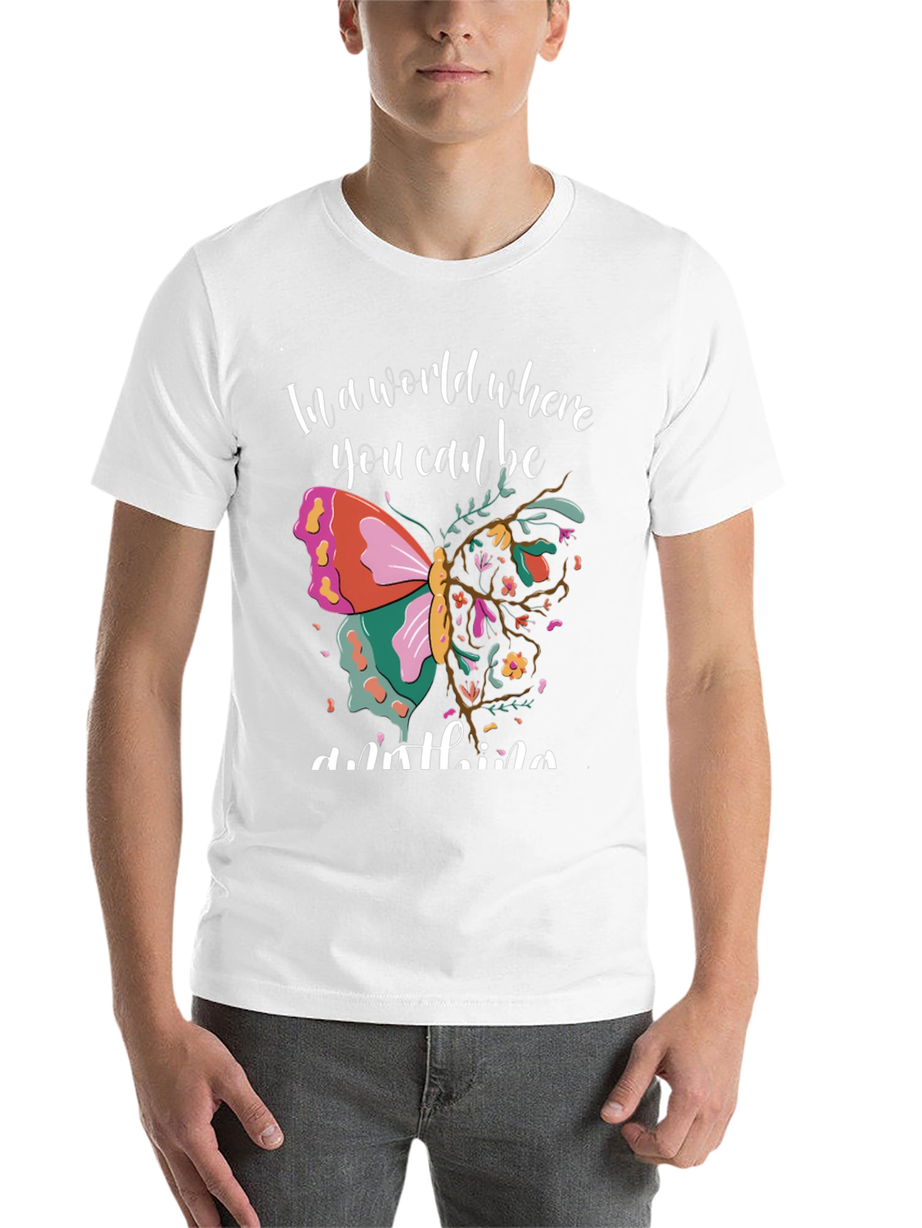 Black Butterfly Graphic T-Shirt - Be Anything! view 14