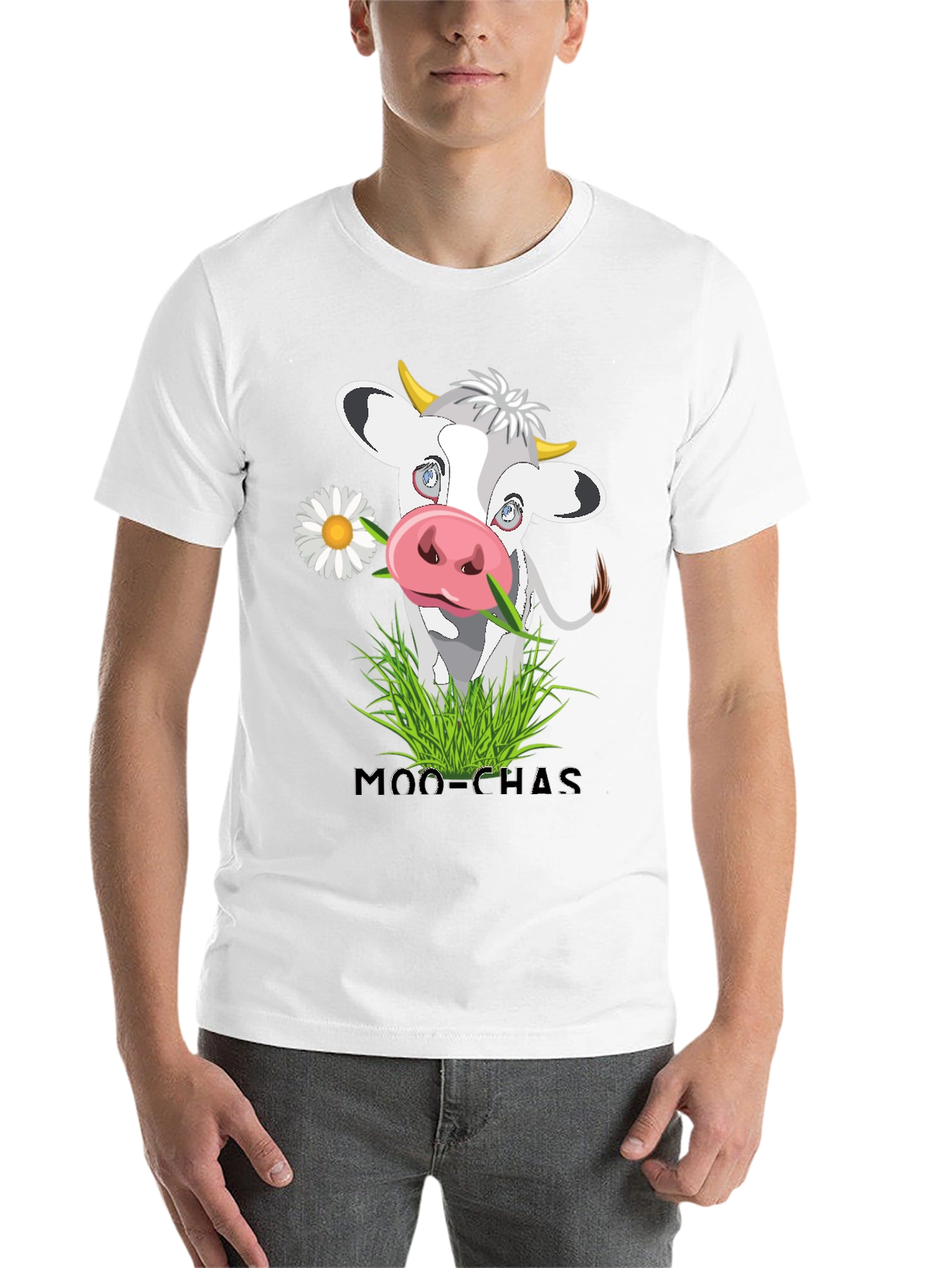 Black Moo-Chas Cow T-Shirt view 14