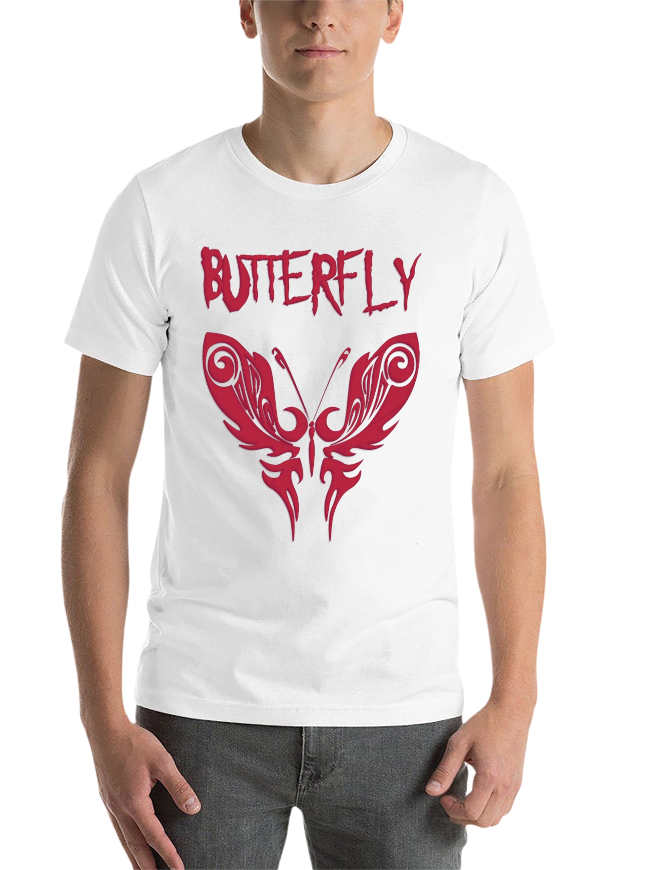 Black Butterfly Graphic Print Tee - Edgy Style view 14