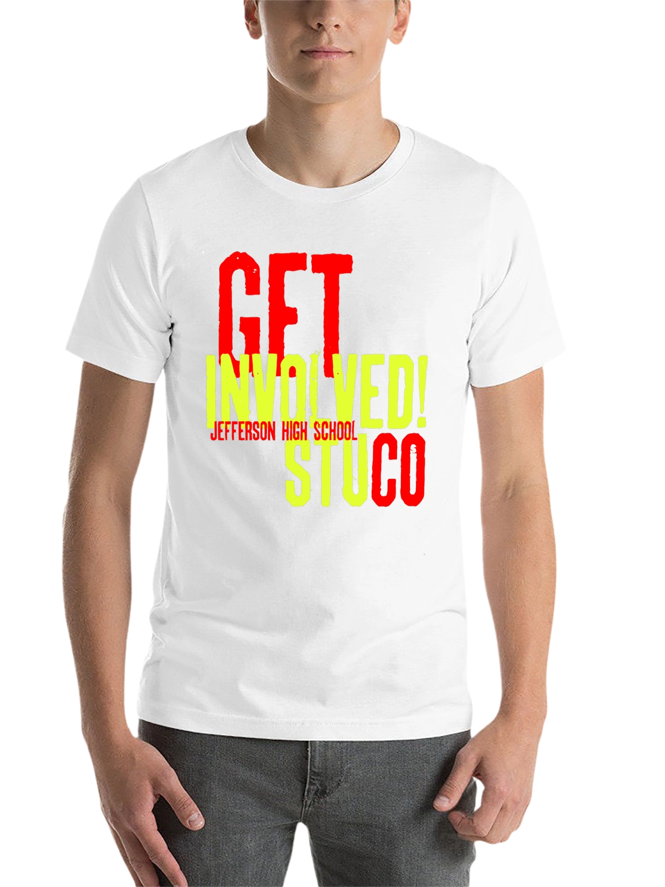 Black Get Involved STUCO T-Shirt - Jefferson High view 14