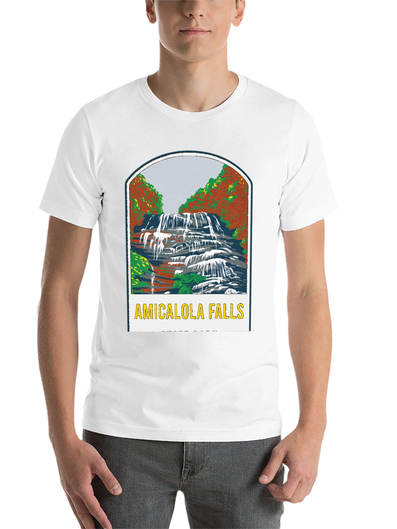 Black Amicalola Falls Black T-Shirt view 14
