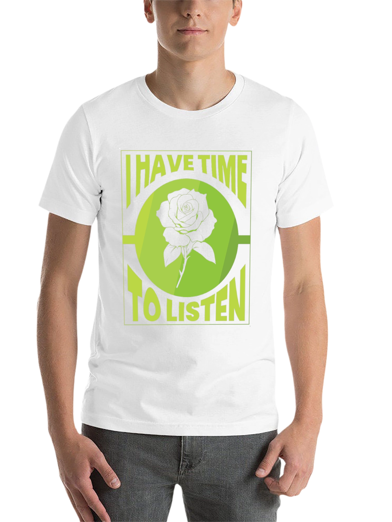 Black I Have Time To Listen Black Graphic Tee view 14