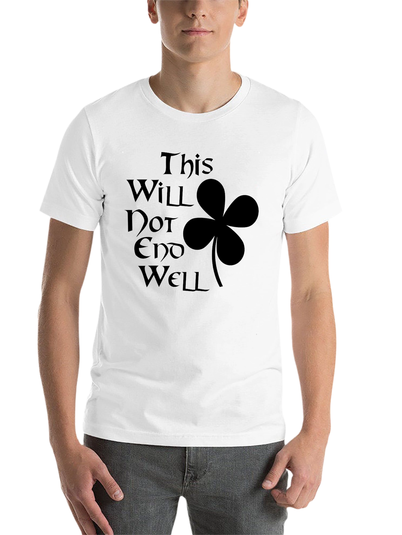 Black This Will Not End Well T-Shirt view 14