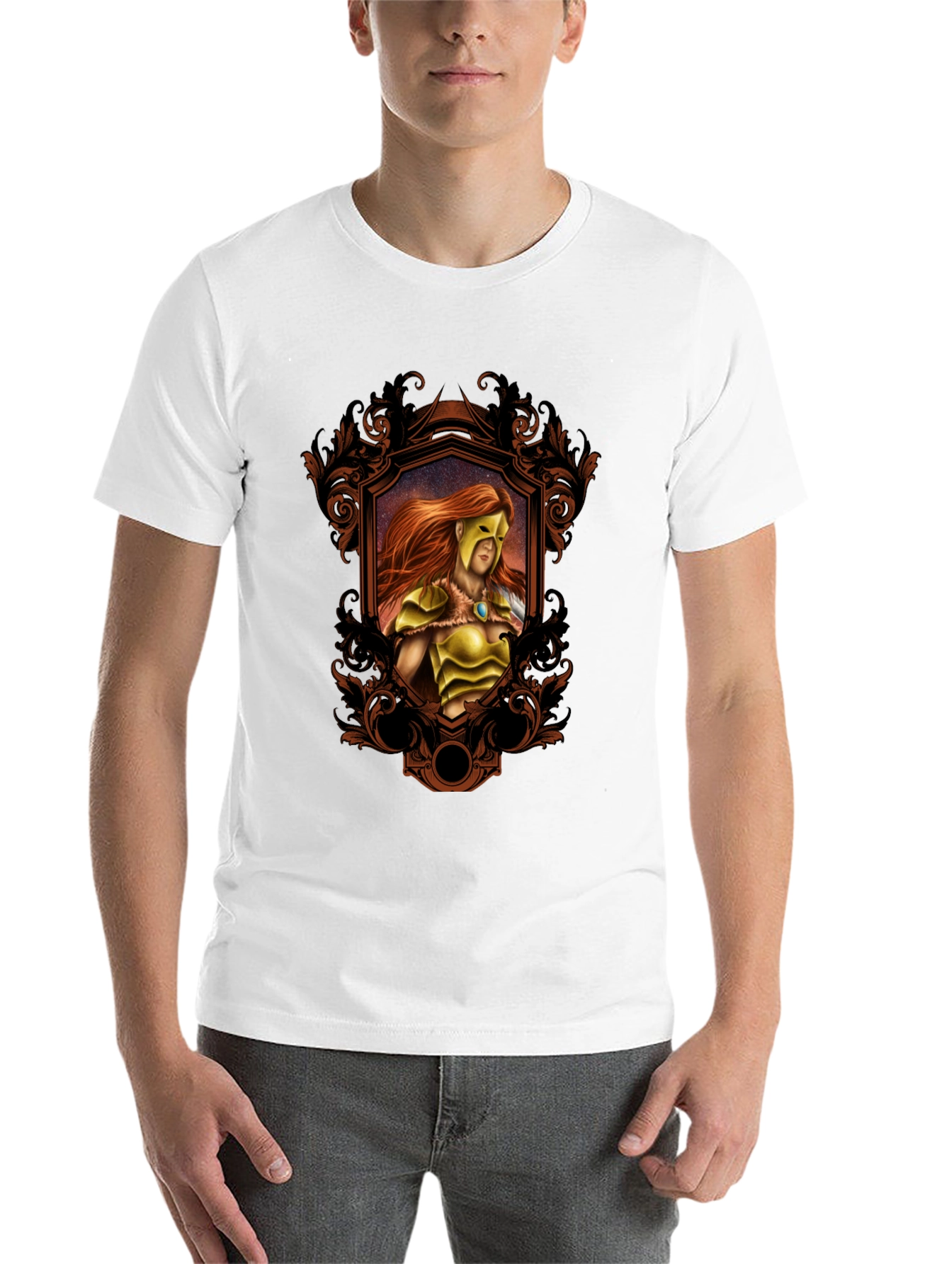 Black Warrior Framed T-Shirt - Black view 14