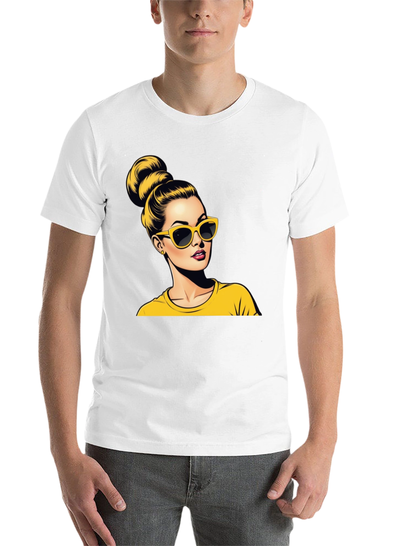 Black Retro Chic Graphic Tee view 14