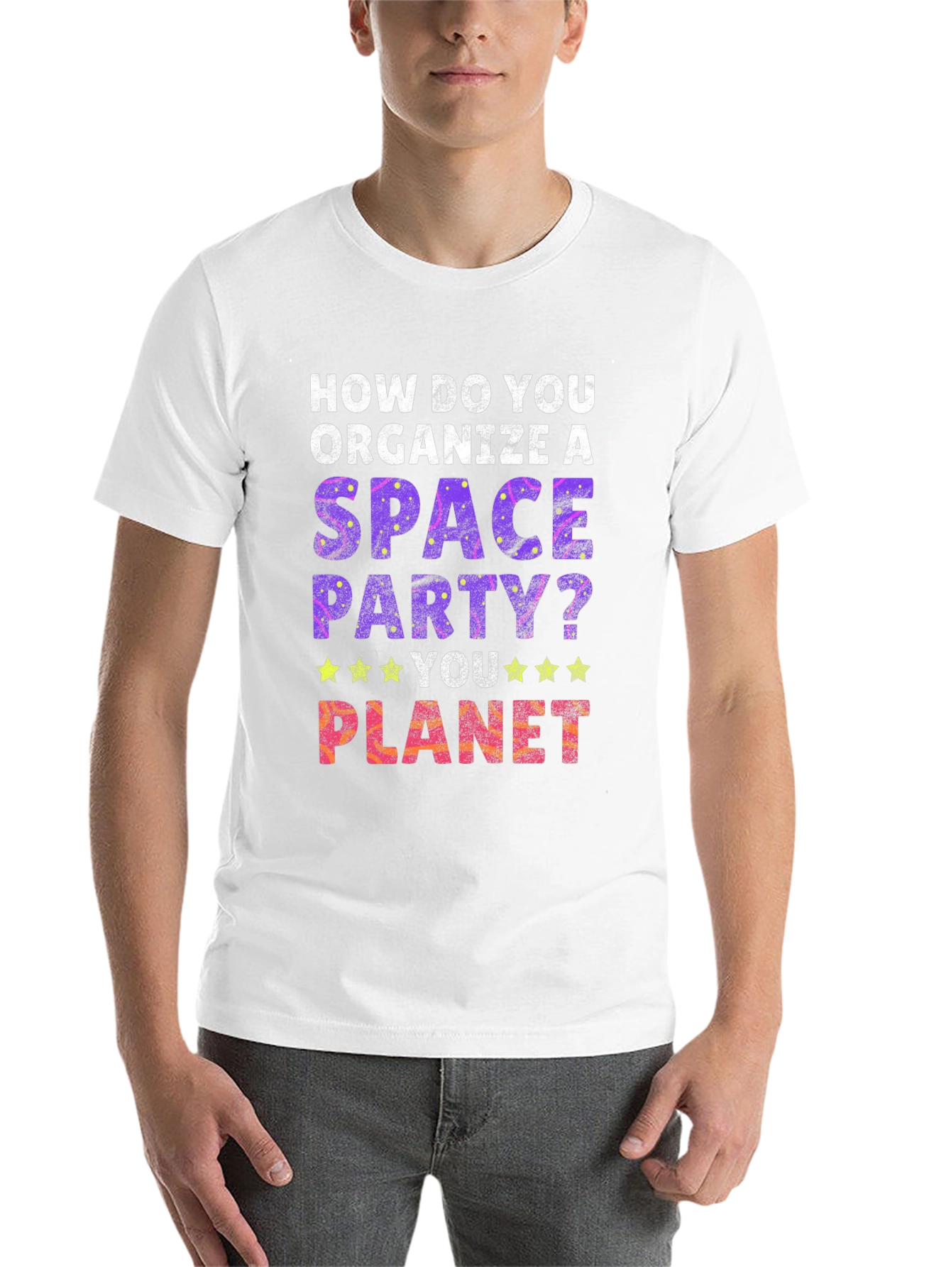 Black Space Party T-Shirt - You Planet! view 14