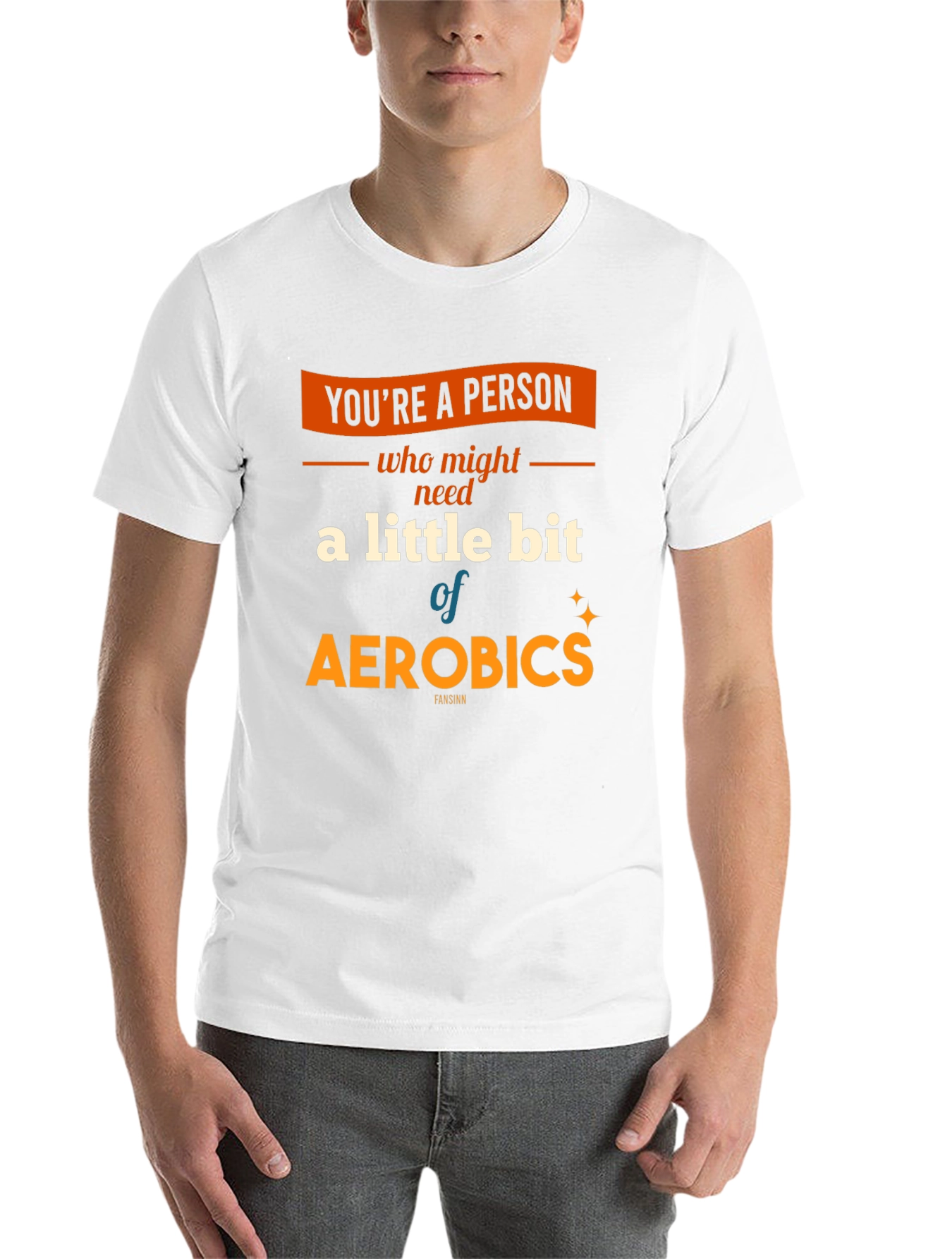 Black Aerobics T-Shirt: A Little Bit of Exercise Fun! view 14