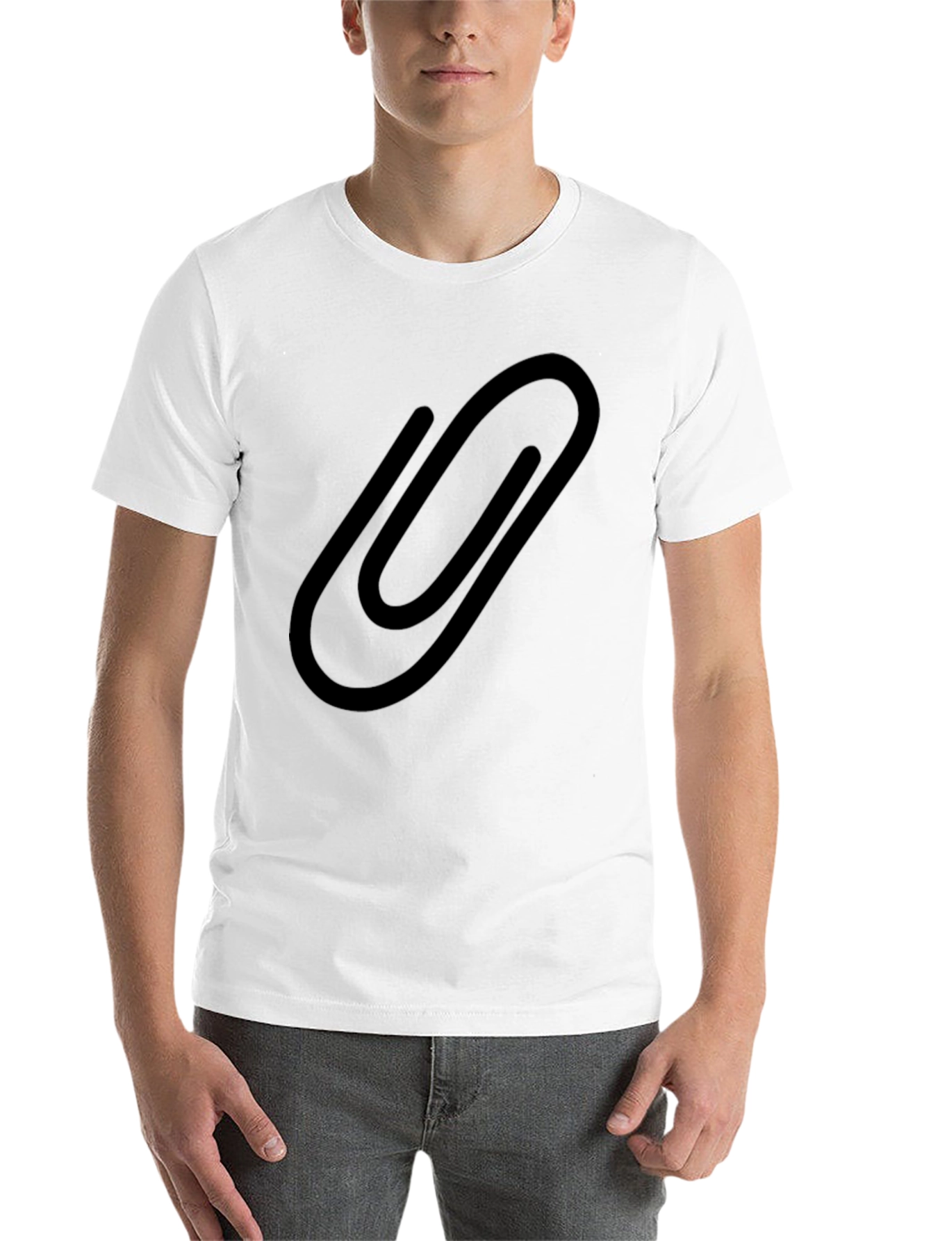 Black Paperclip Graphic T-Shirt view 14