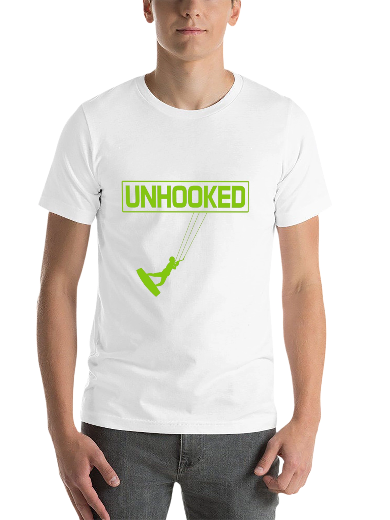 Black Unhooked Kitesurfing Graphic Tee - Black view 14