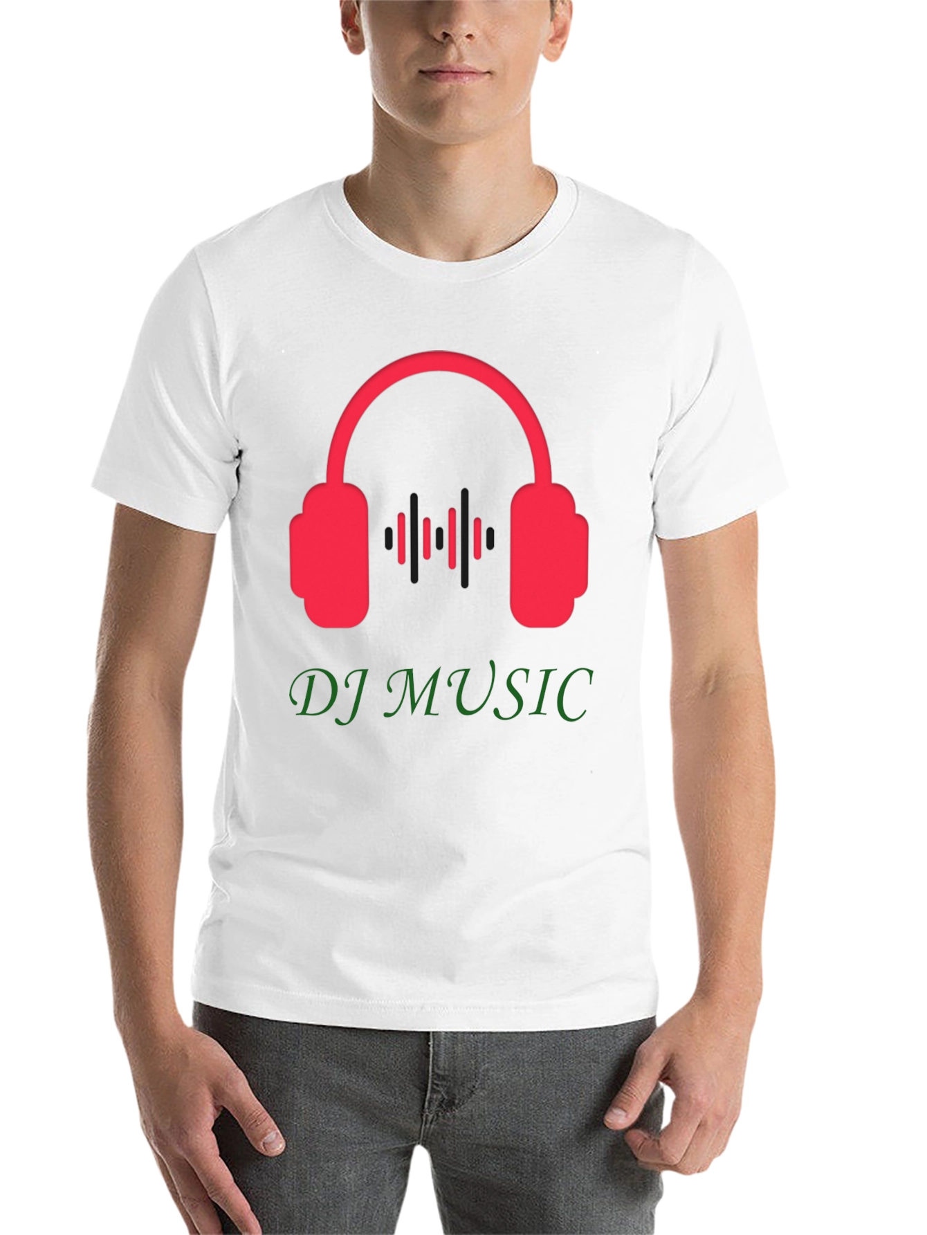 Black DJ Music Graphic Tee - Black T-Shirt view 14