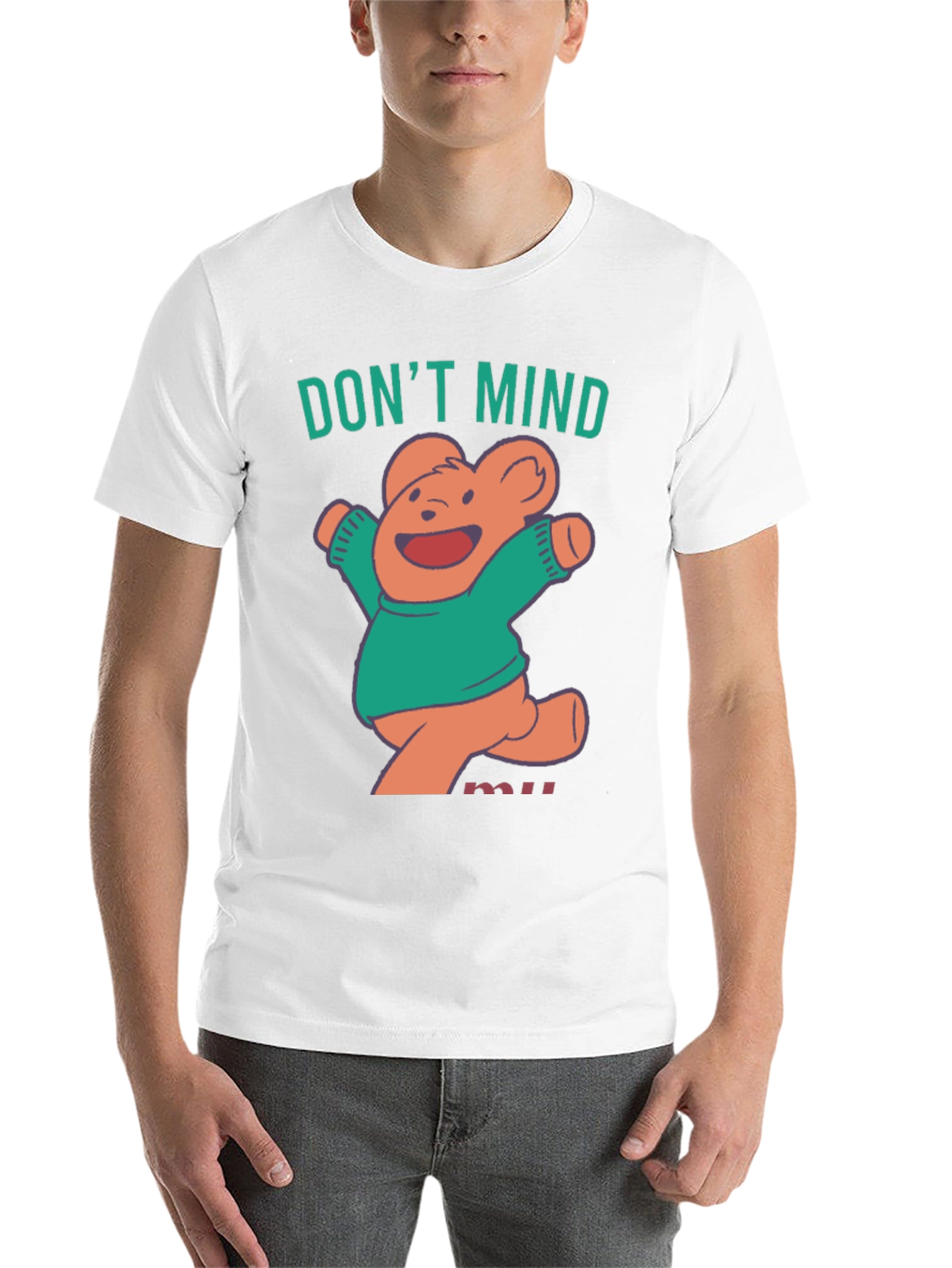 Black Don't Mind Me Bear T-Shirt view 14