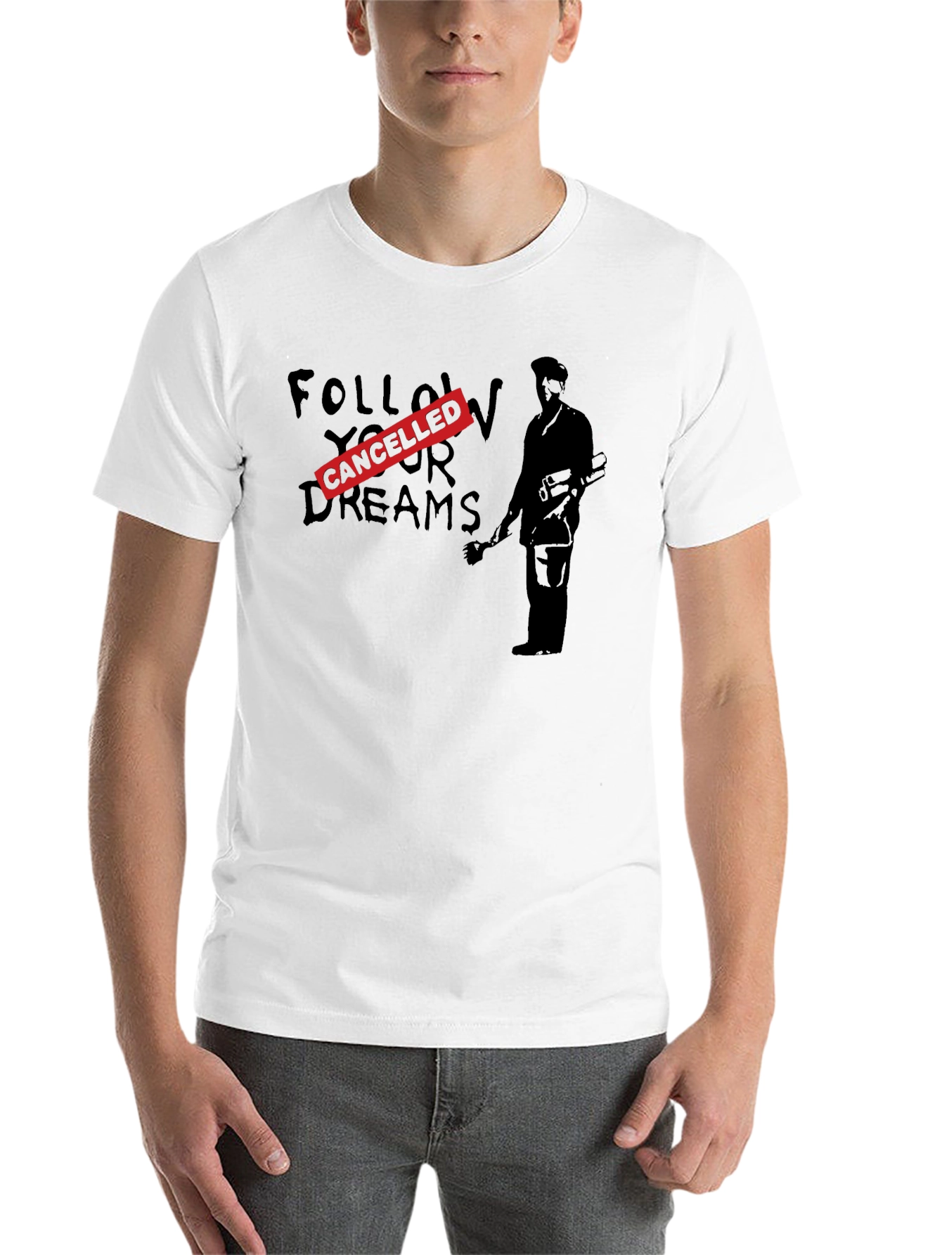 Black Cancelled Dreams Graphic T-Shirt - Black view 14