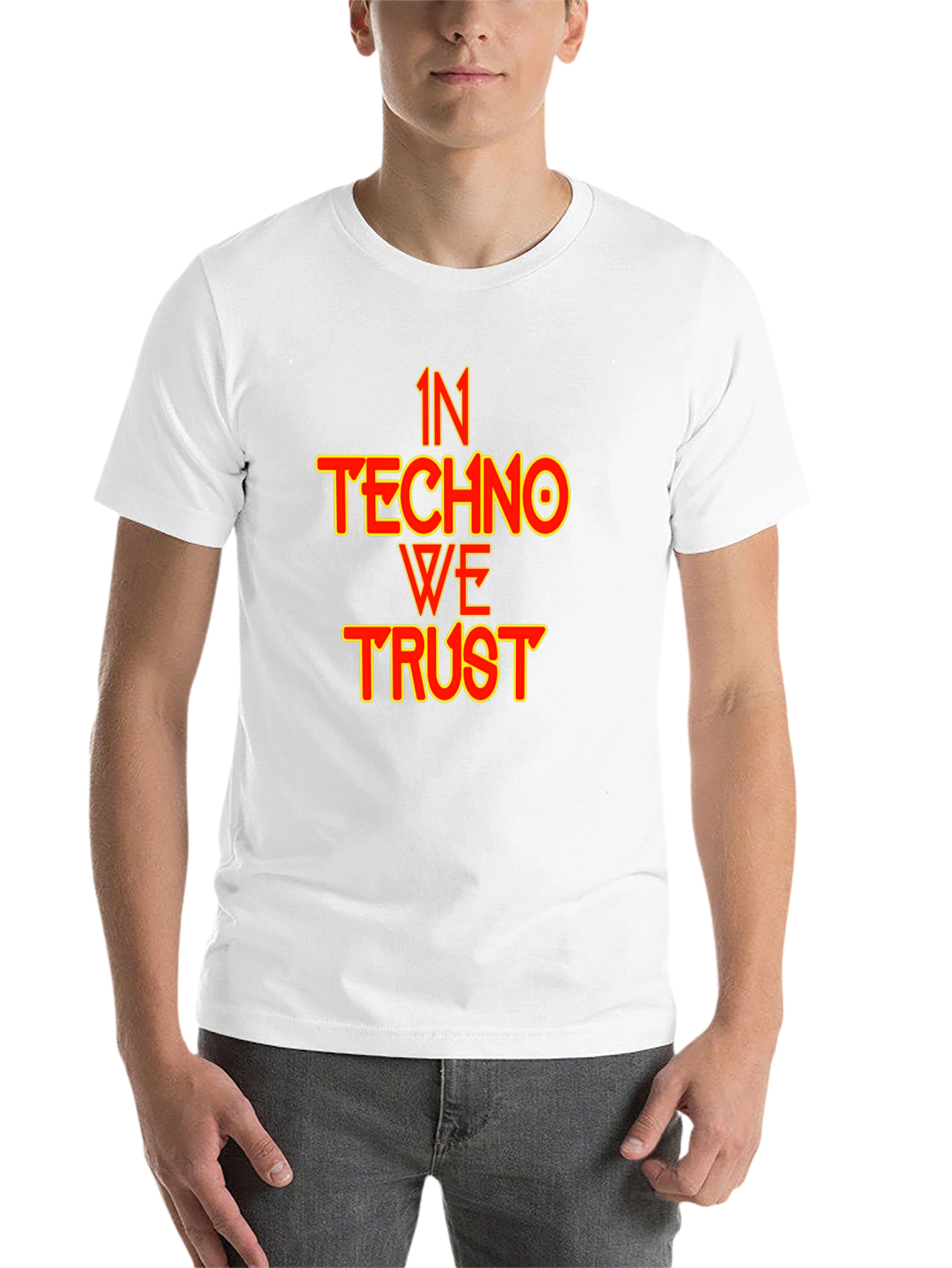 Black In Techno We Trust Black T-Shirt view 14