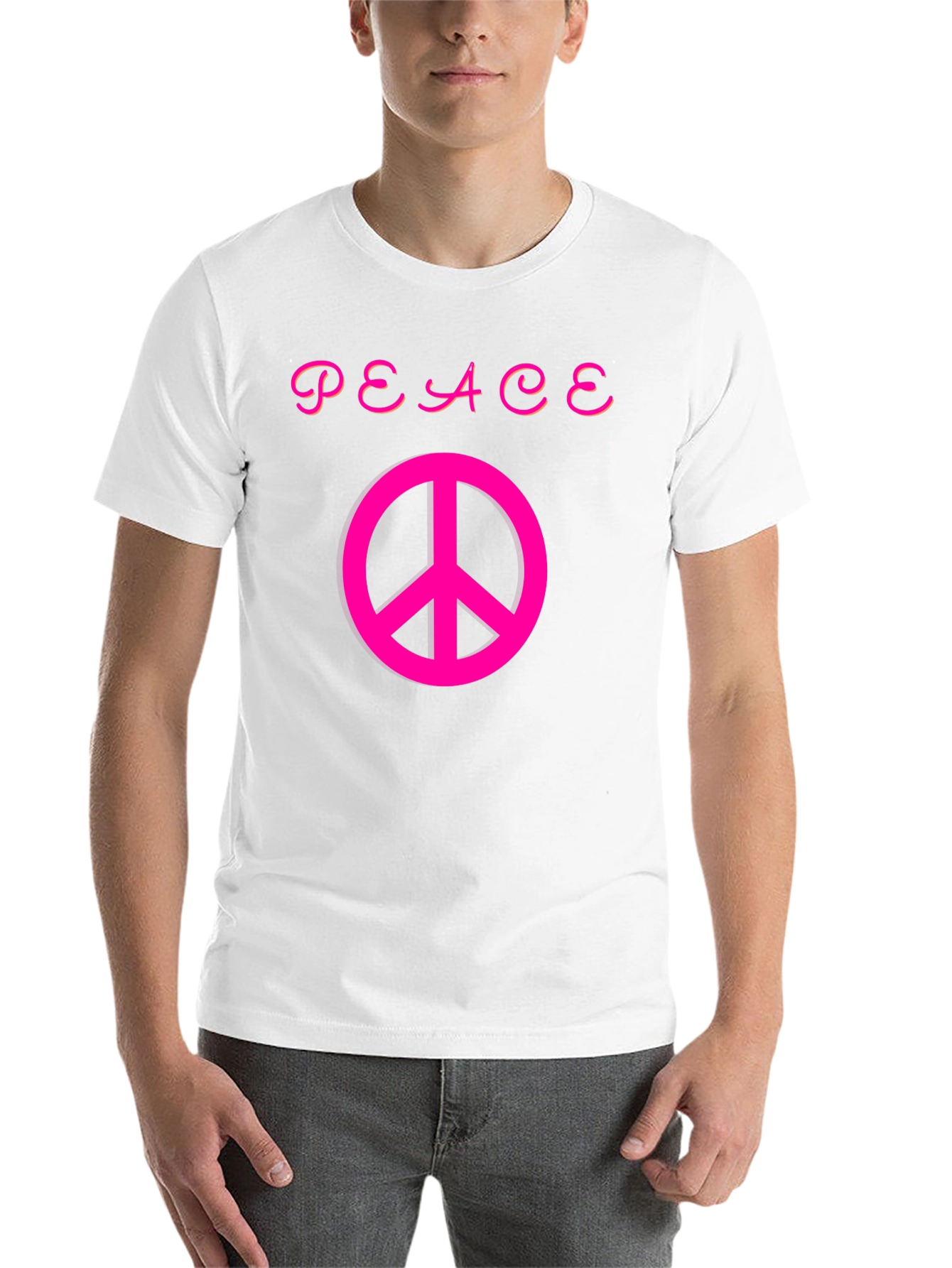 Black Peace Sign Graphic Tee - Stylish Comfort view 14