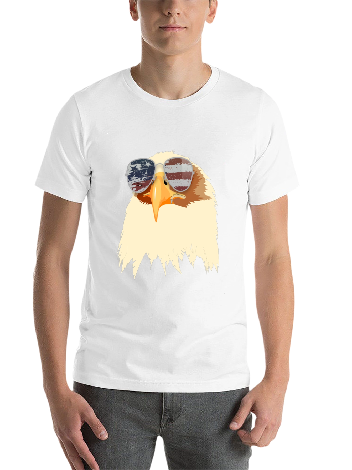 Patriotic Eagle Graphic Tee - USA Pride - 14