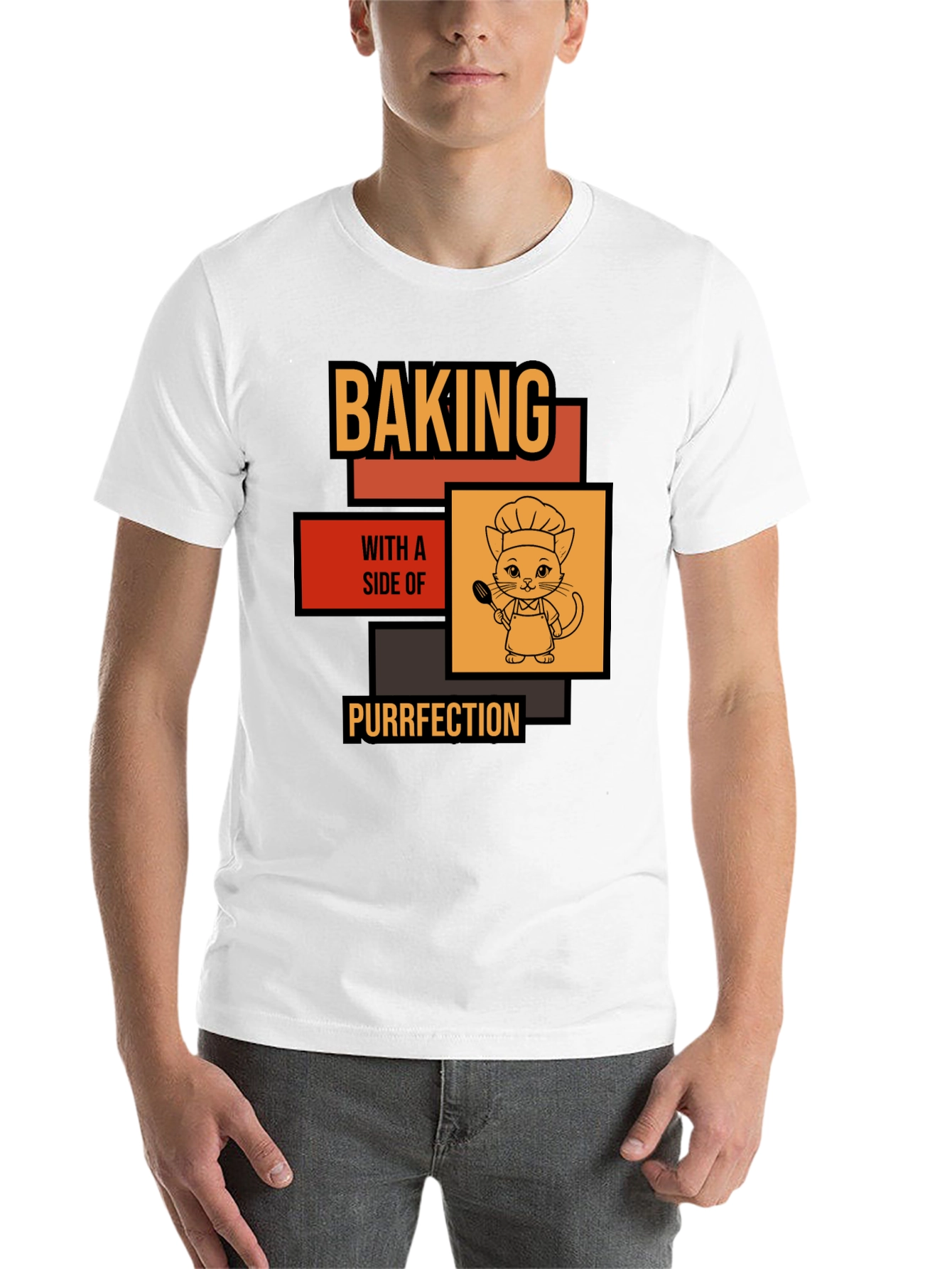 Black Baking with a Side of Purrfection T-Shirt view 14