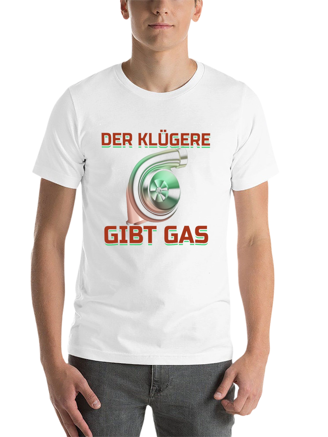 Black Der Klügere Gibt Gas Turbo T-Shirt view 14