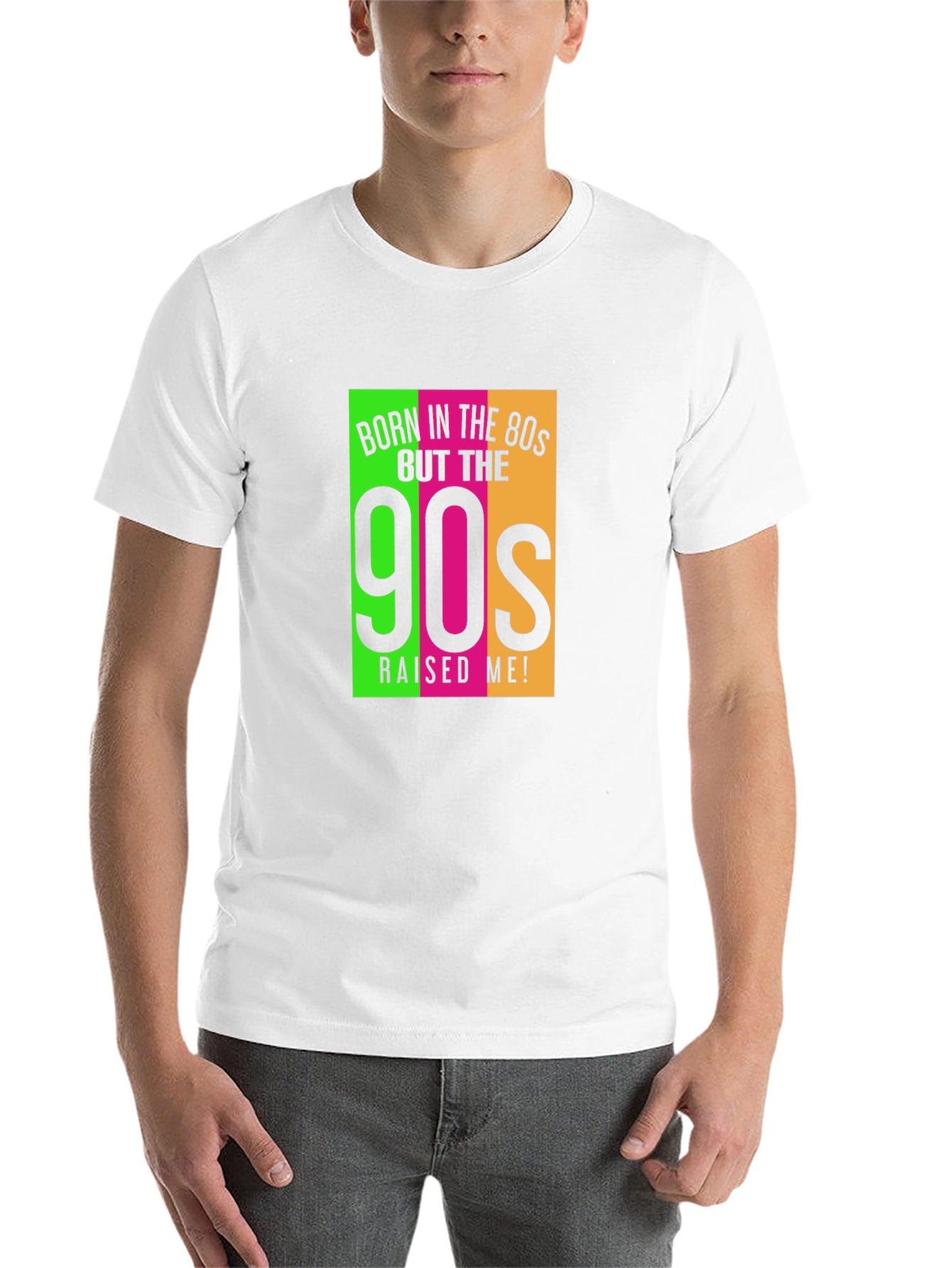 Black Born in the 80s 90s Raised Me Graphic Tee view 14