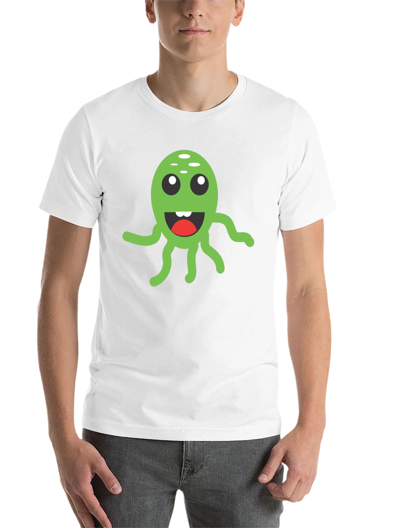 Black Green Alien Graphic Tee - Fun & Unique Design view 14