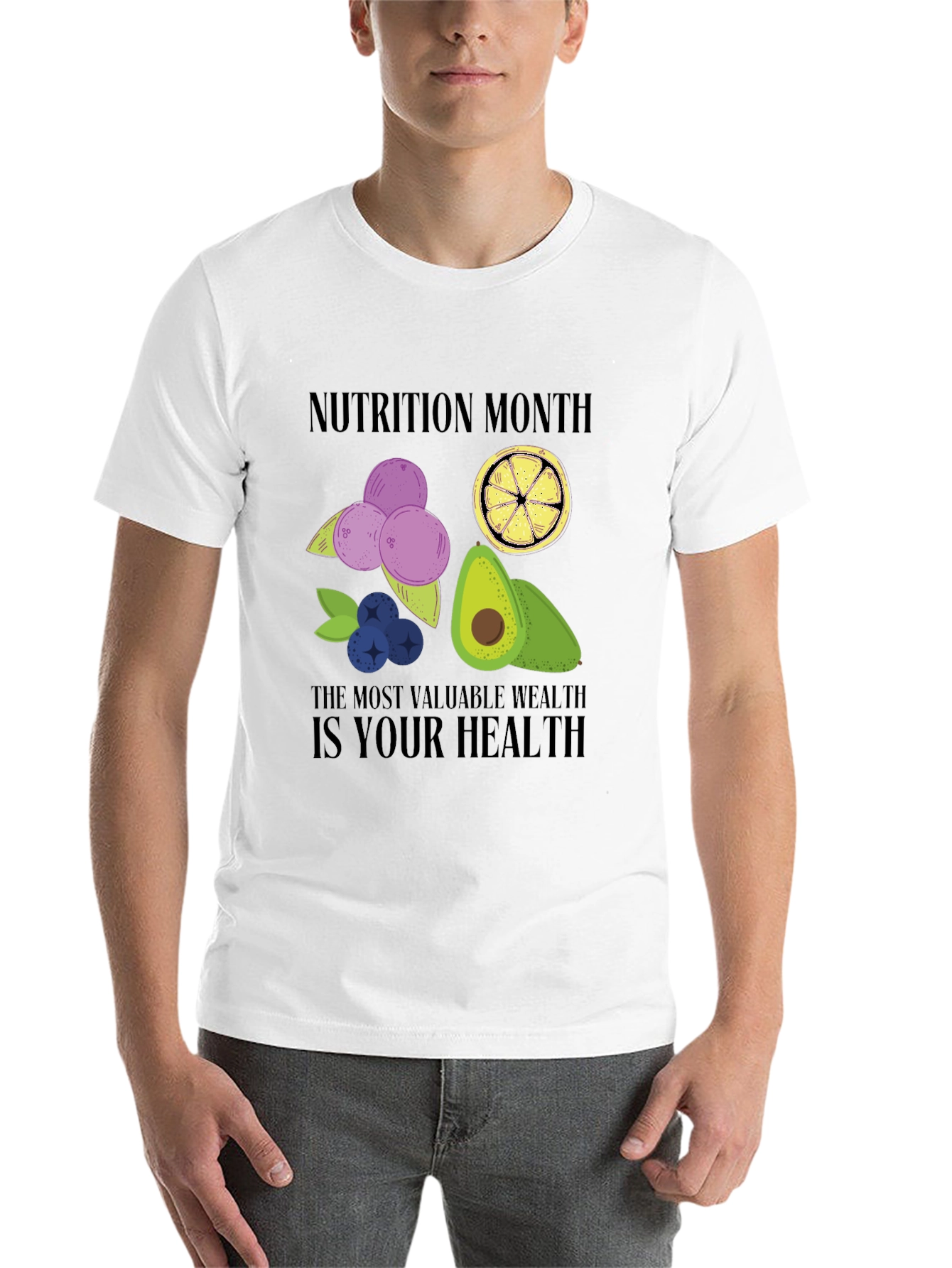 Black Nutrition Month T-Shirt: Healthy Wealth view 14