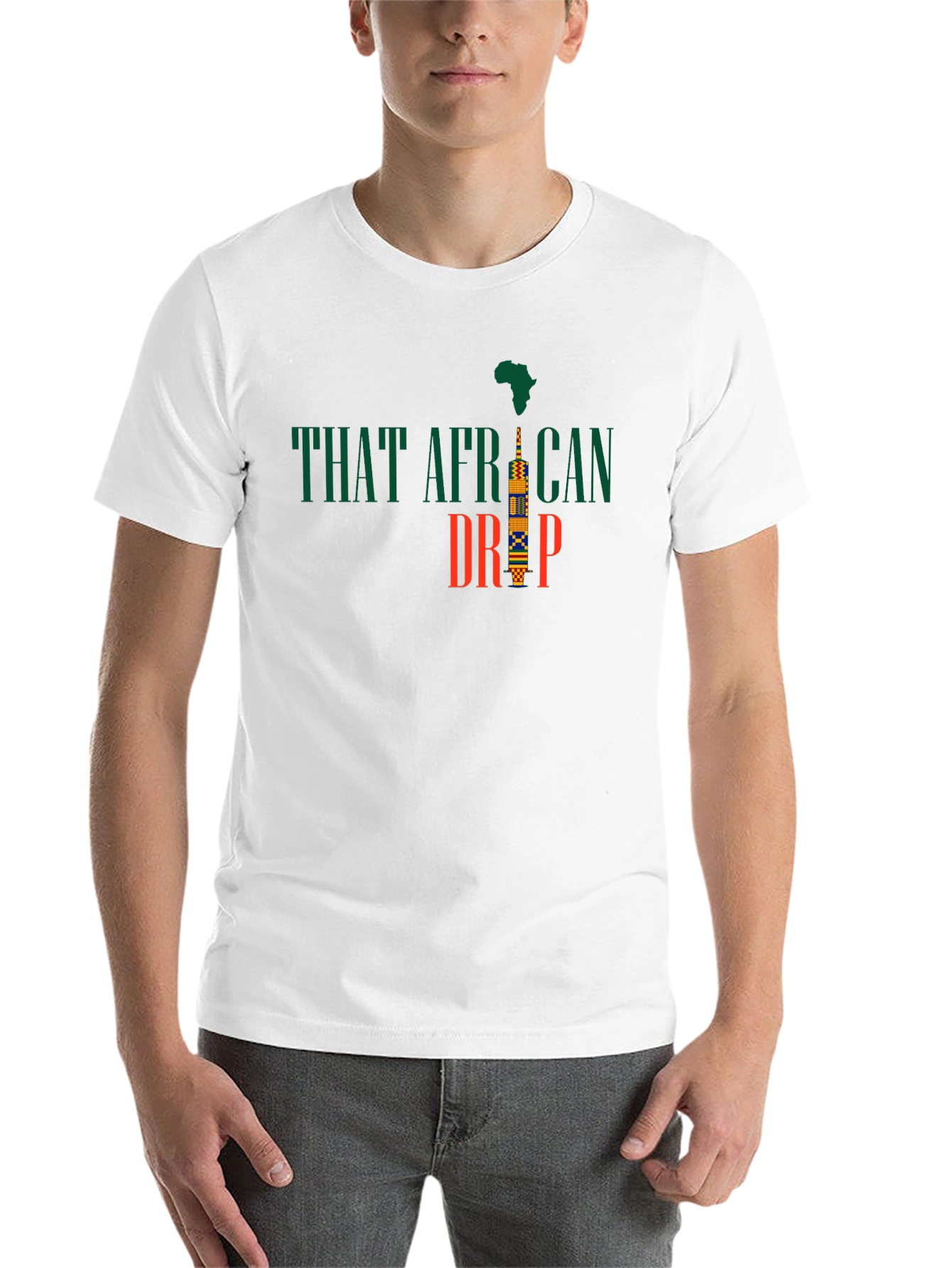 Black That African Drip Graphic T-Shirt view 14