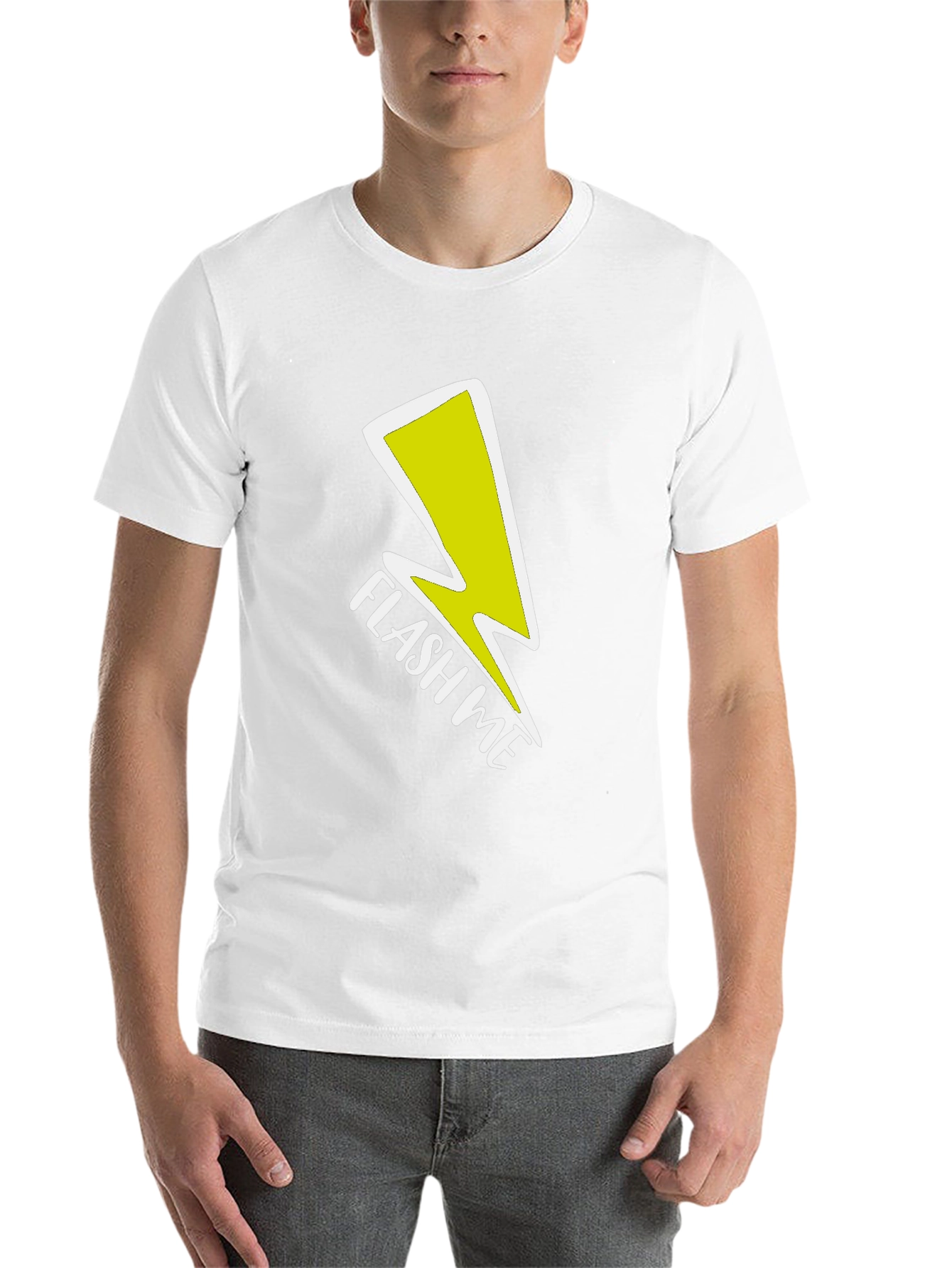 Black Flash Me Graphic Tee - Bold Statement Shirt view 14